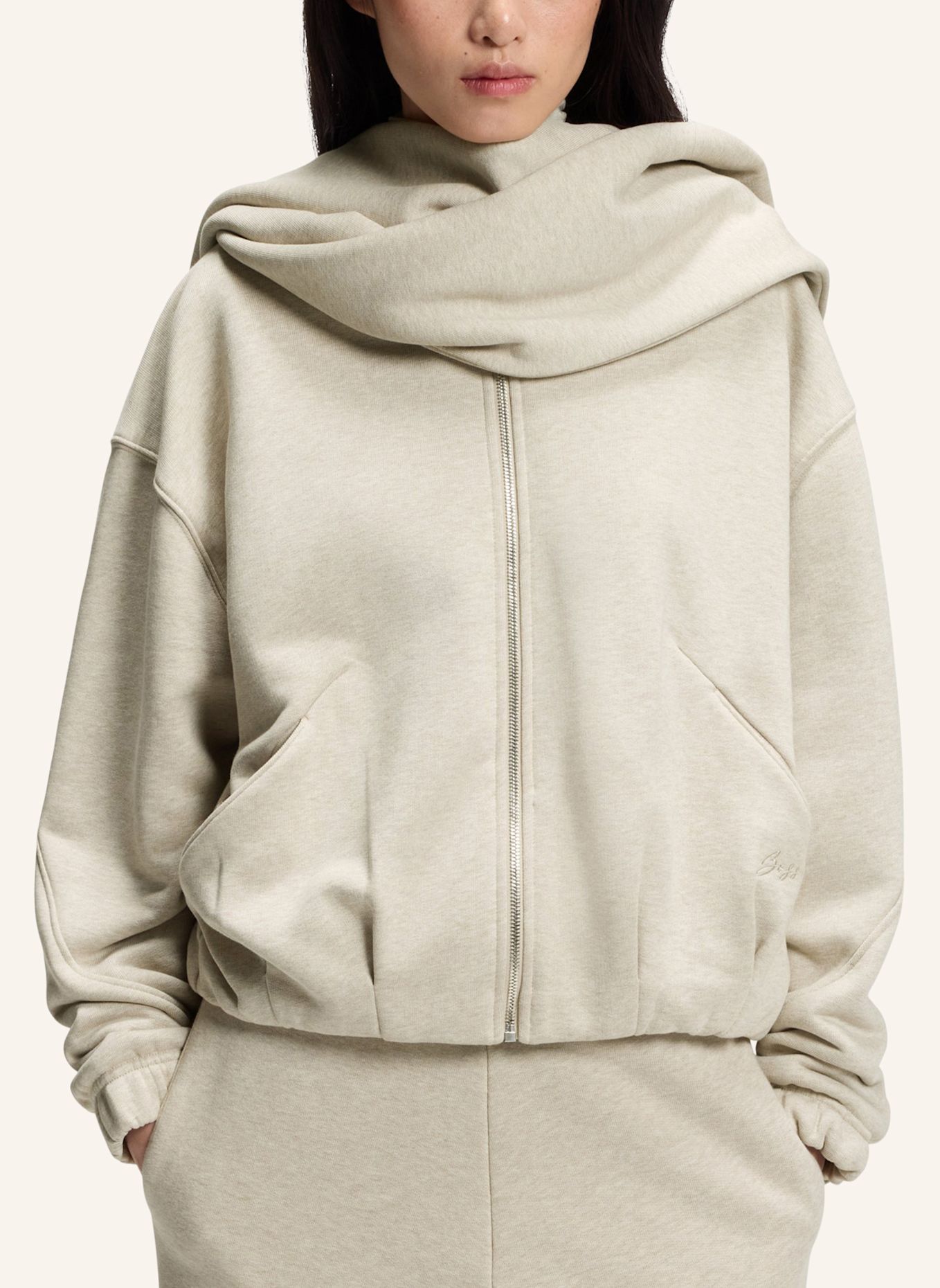 BOSS Sweatshirt C_ESCARF: KHAKI
