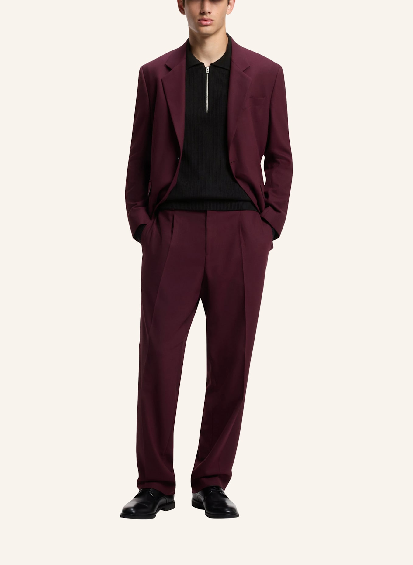 HUGO Pullover SASTARON Regular Fit: SCHWARZ