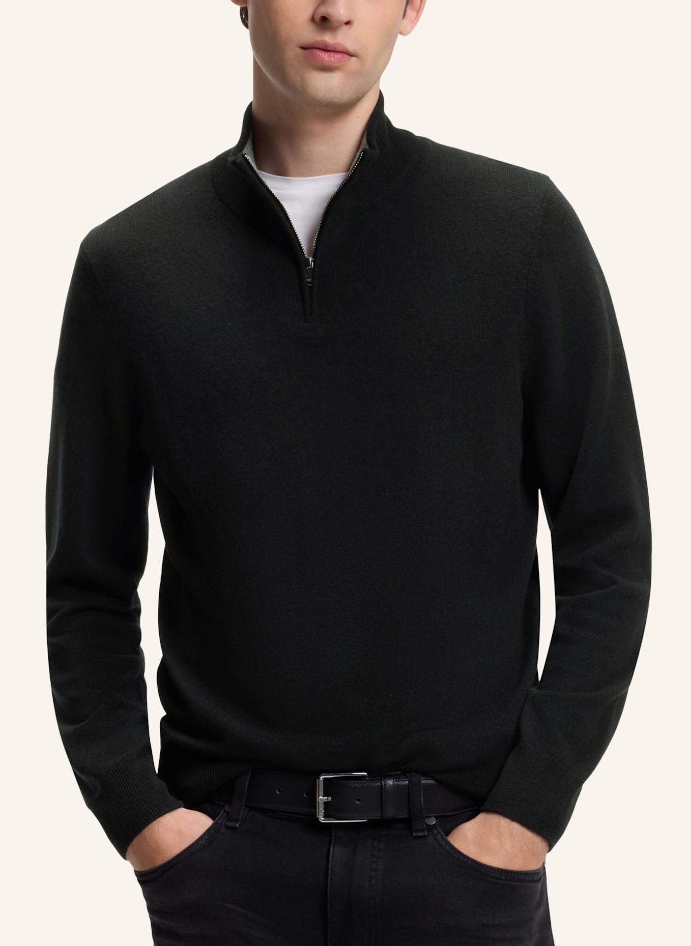 BOSS Pullover H-HEMARLO Regular Fit: SCHWARZ
