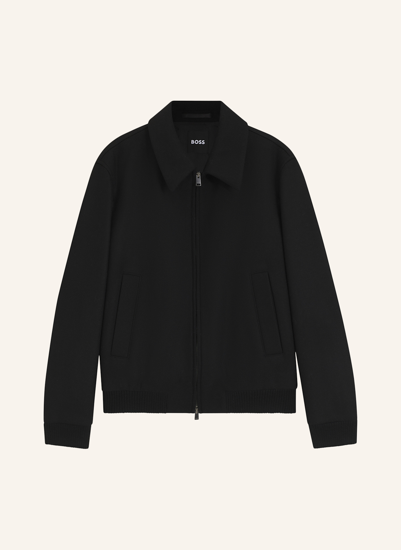 BOSS Mantel H-CHARLY-264 Relaxed Fit: SCHWARZ