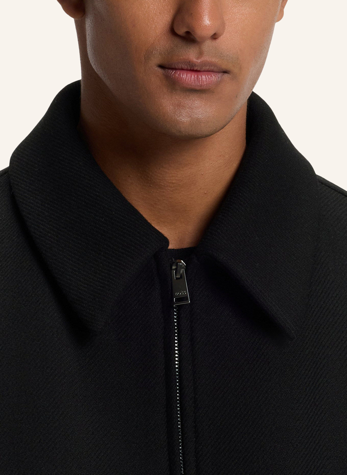 BOSS Mantel H-CHARLY-264 Relaxed Fit: SCHWARZ