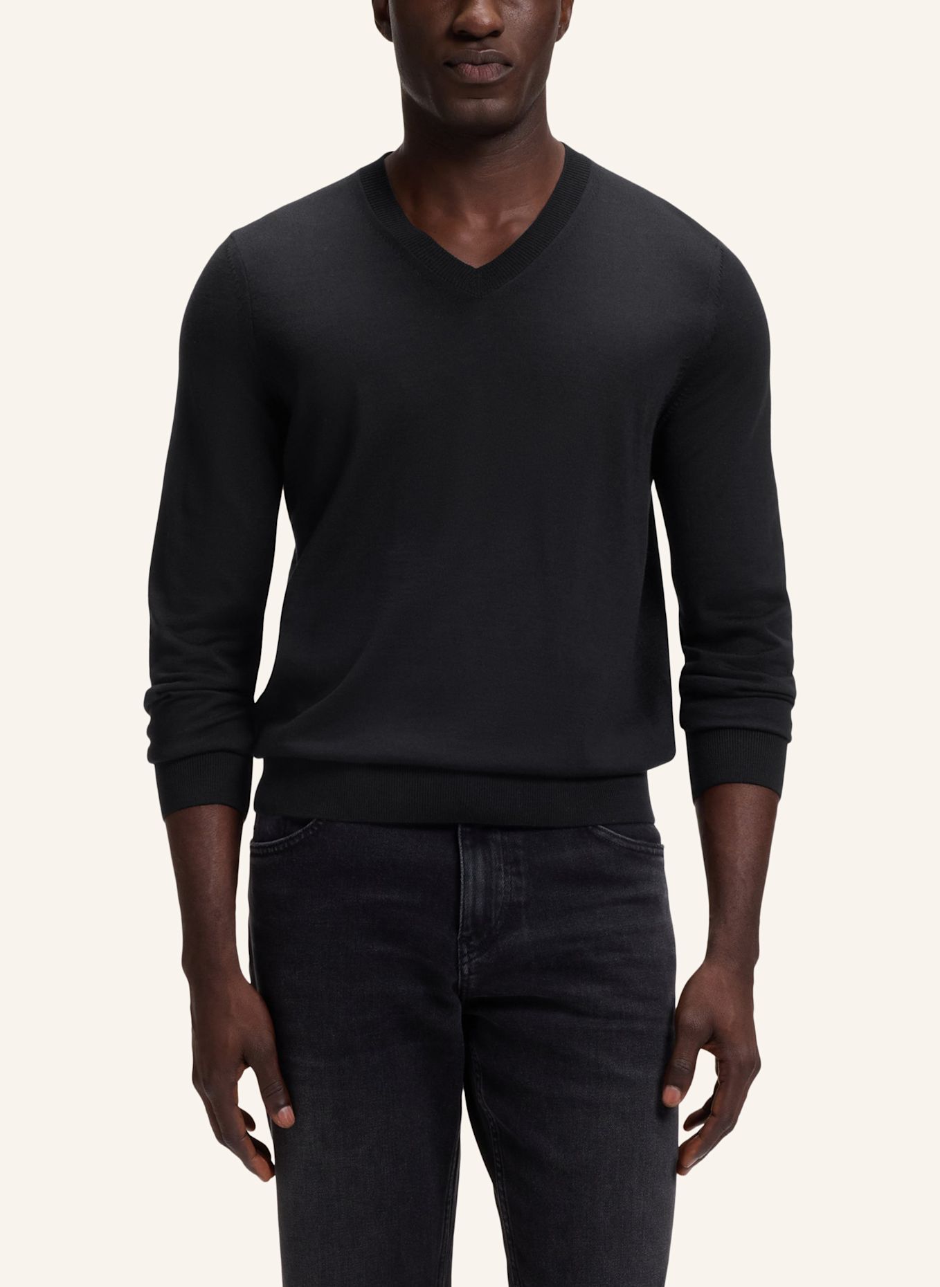 BOSS Pullover H-MELBA Regular Fit: SCHWARZ
