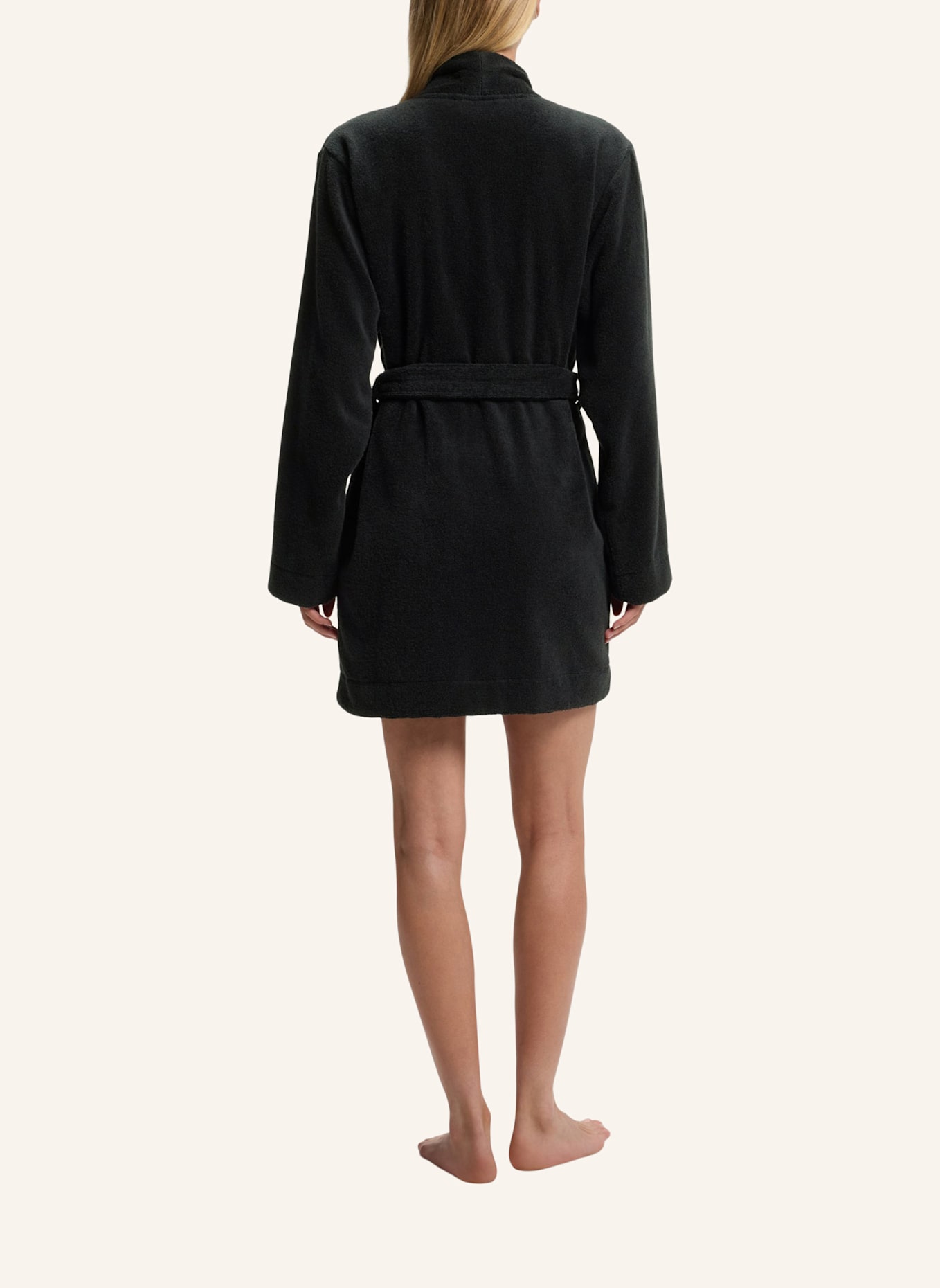 HUGO Morgenmantel TERRY GOWN: SCHWARZ