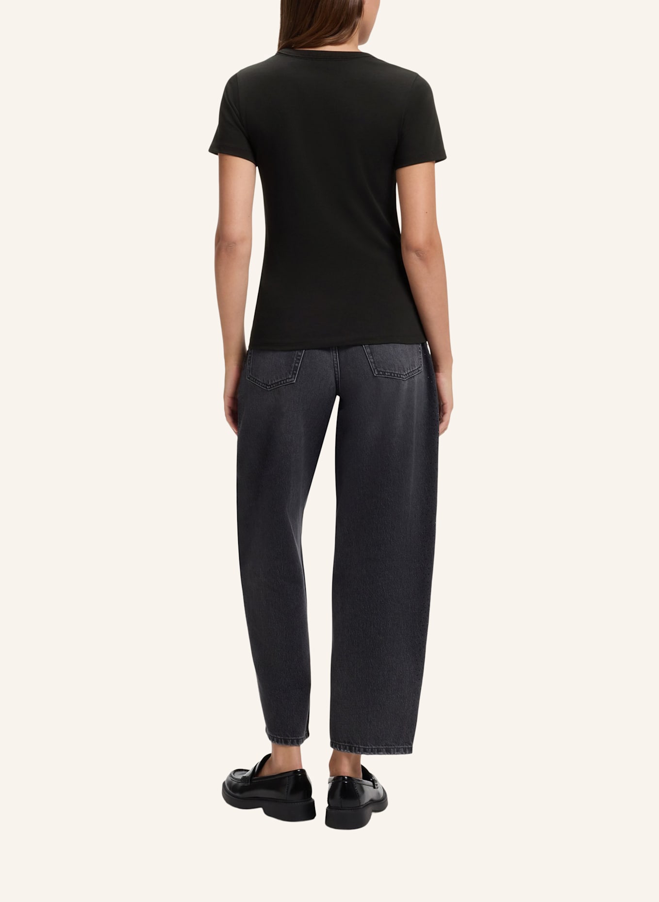 HUGO T-Shirts DELORIS_6 Regular Fit: SCHWARZ