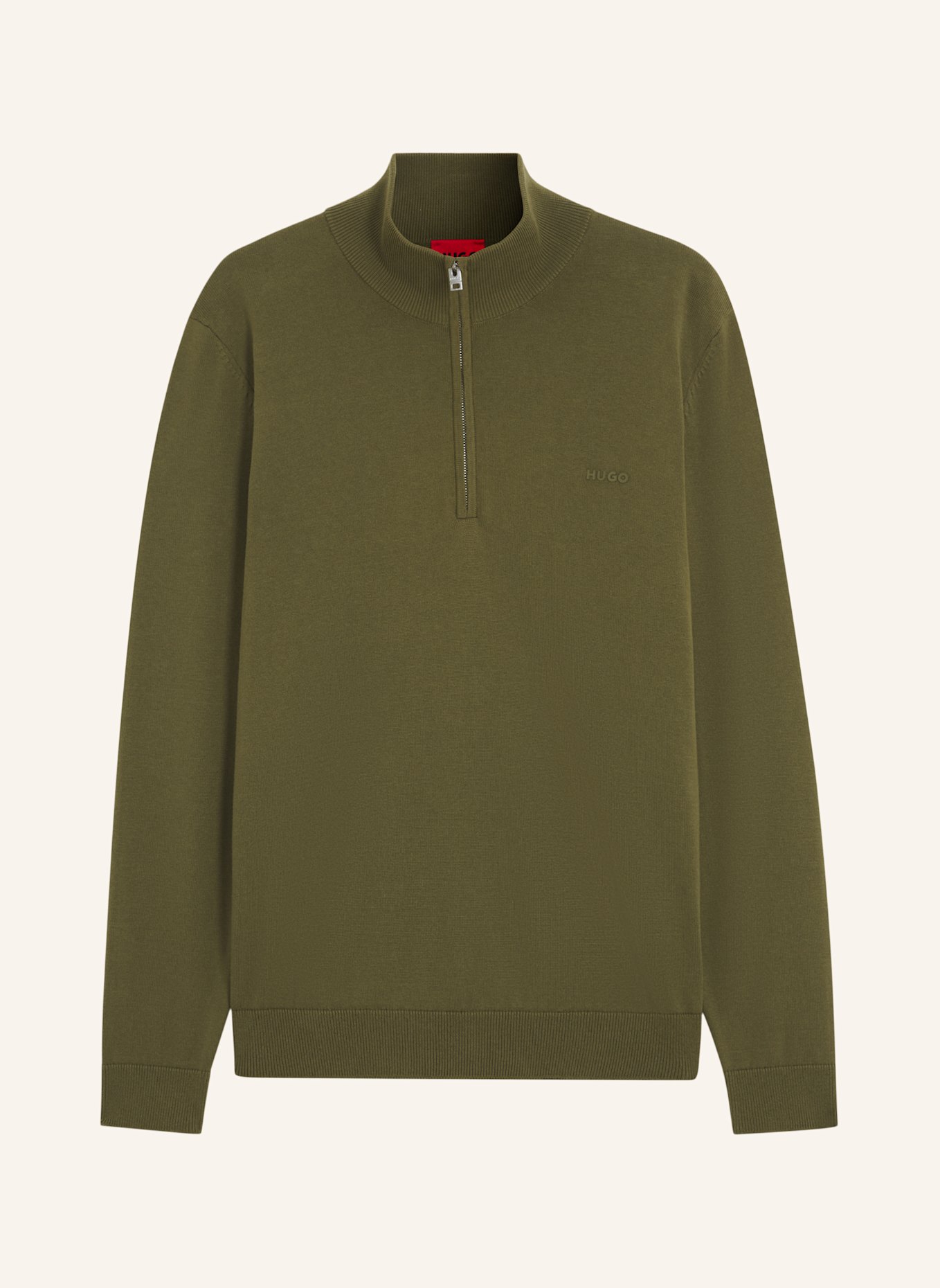 HUGO Strickjacke SAN QUINTUS-C2 Regular Fit: HELLGRÜN