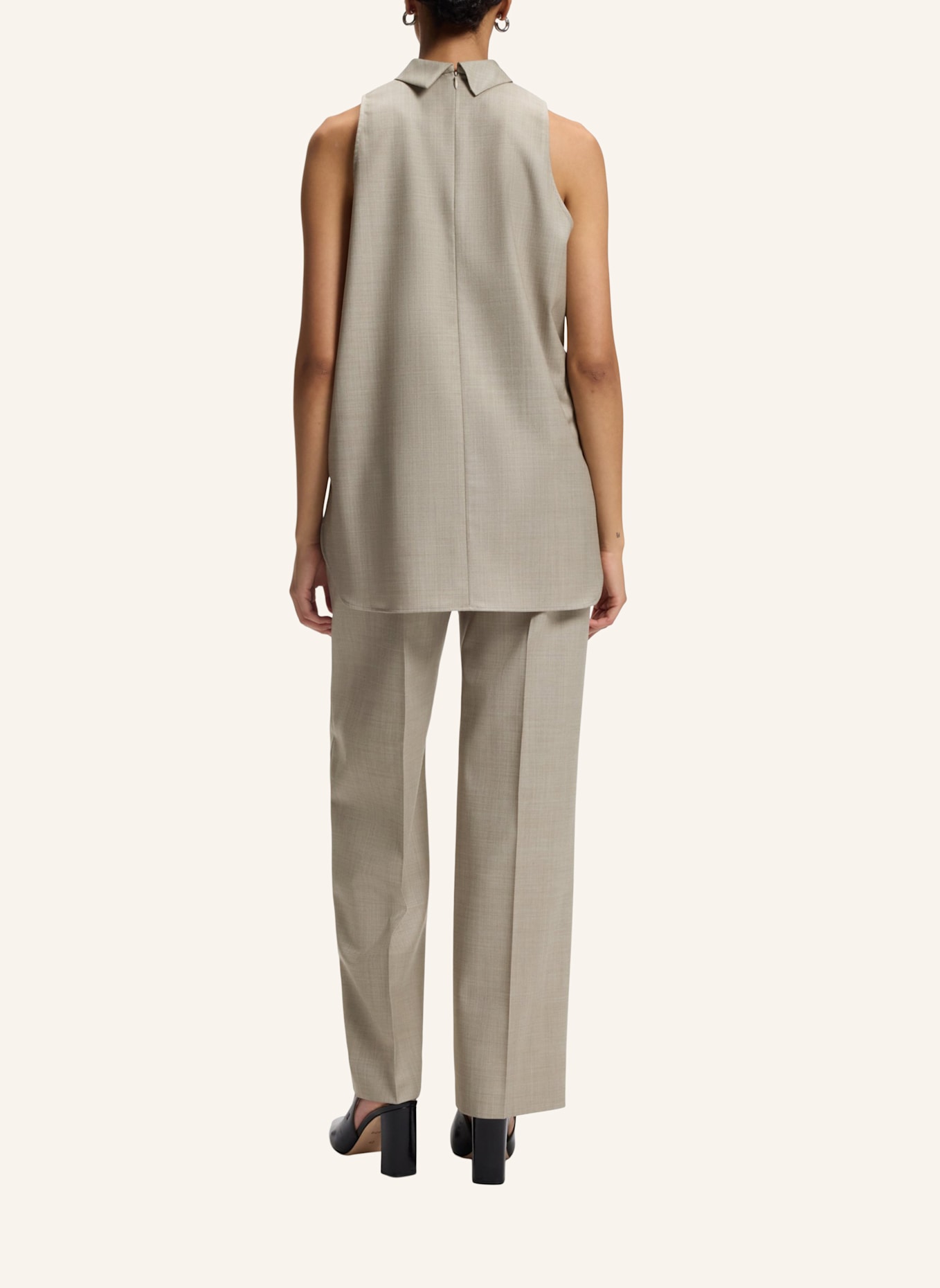 BOSS Bluse BIENTA Regular Fit: BEIGE