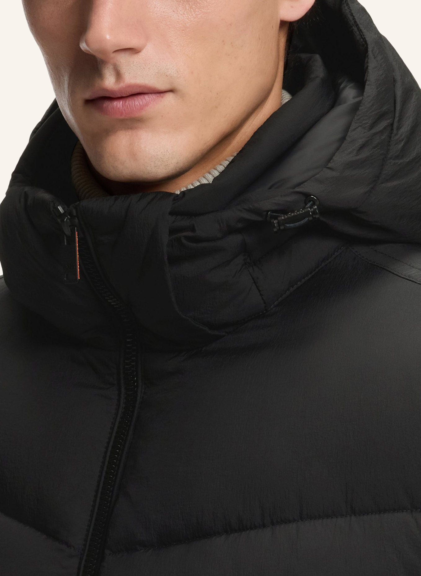 BOSS Jacke OBORE Oversize Fit: SCHWARZ