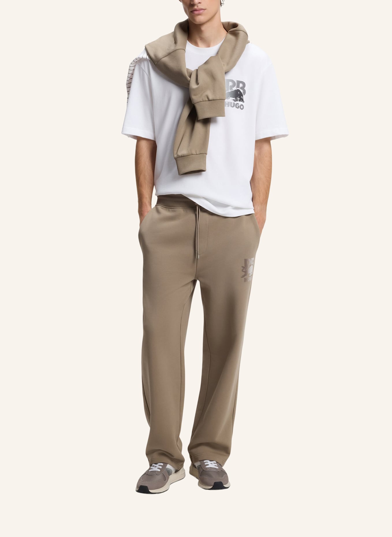 HUGO T-Shirt DONASO_RB Relaxed Fit: WEISS