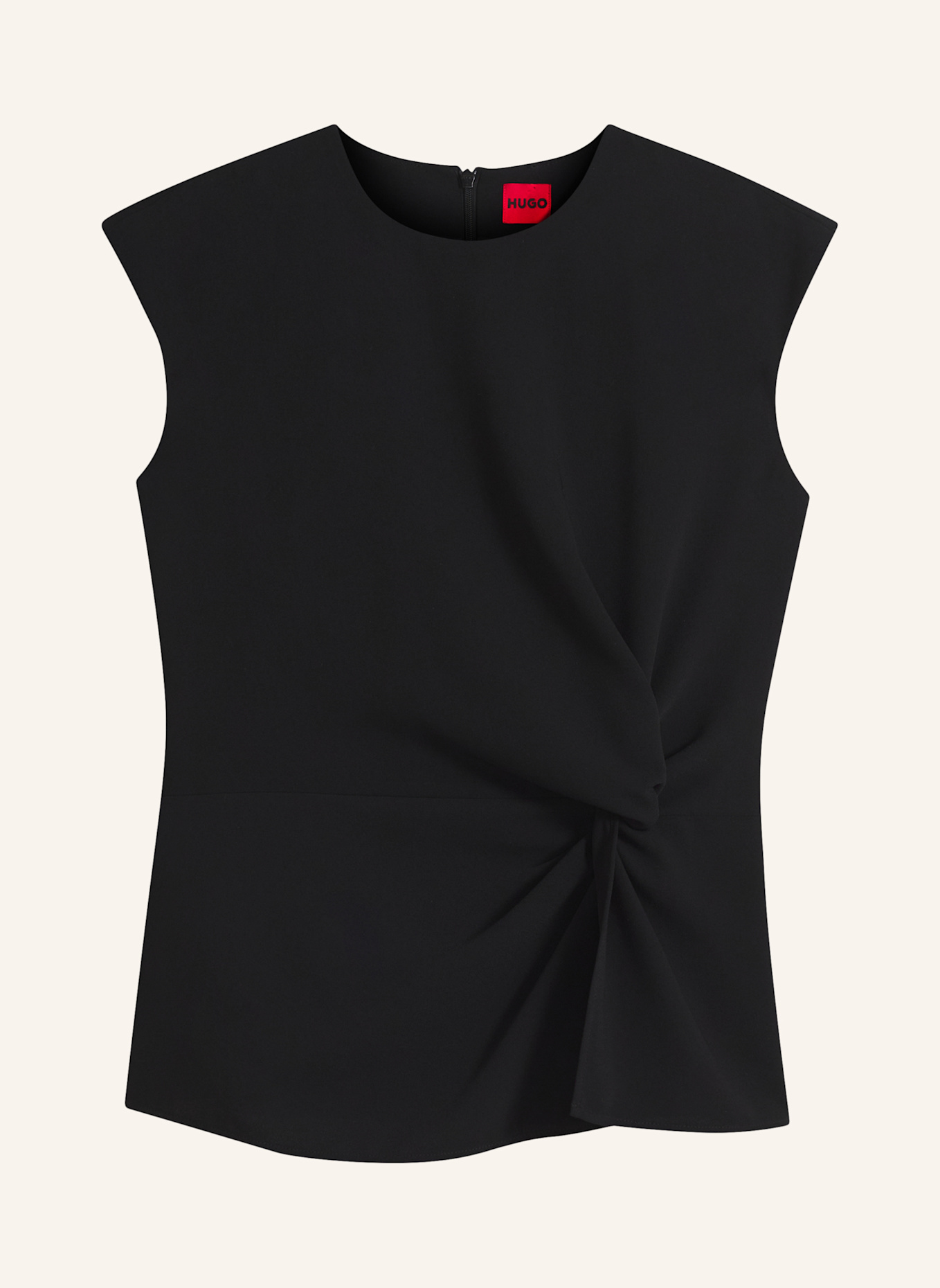 HUGO Top CATHILA Regular Fit: SCHWARZ
