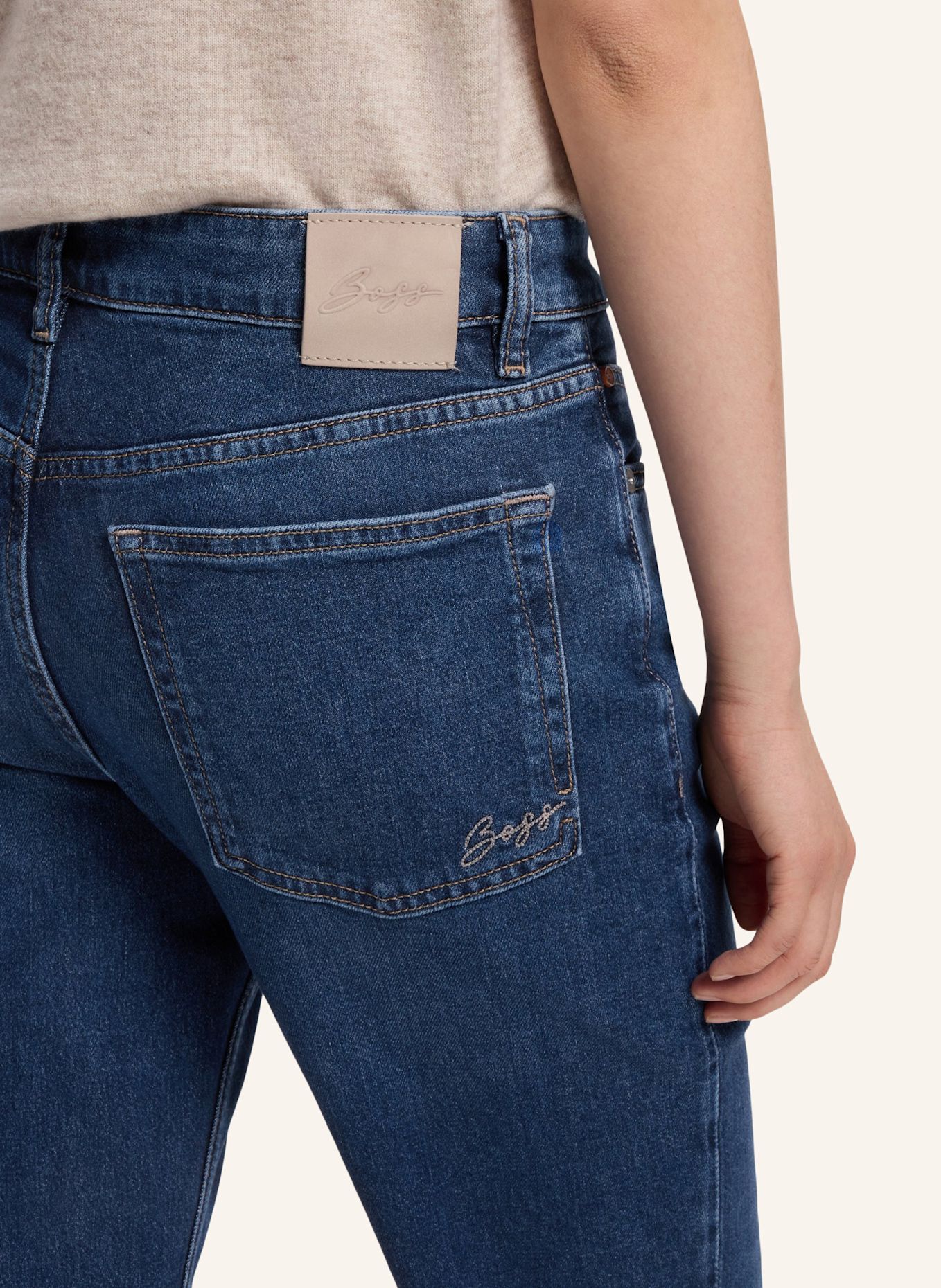 BOSS Jeans C_ANGELA MR 100 % Not Applicable: DUNKELBLAU