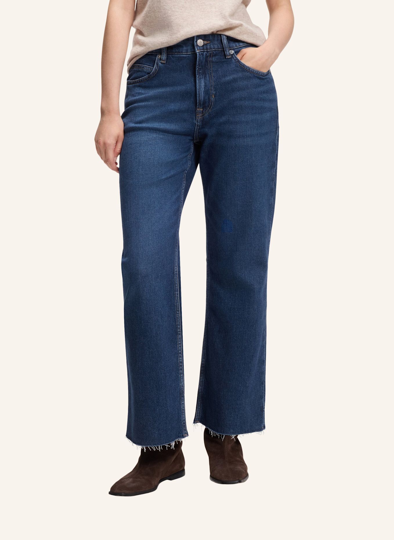 BOSS Wide Leg Jeans ANGELA: DUNKELBLAU