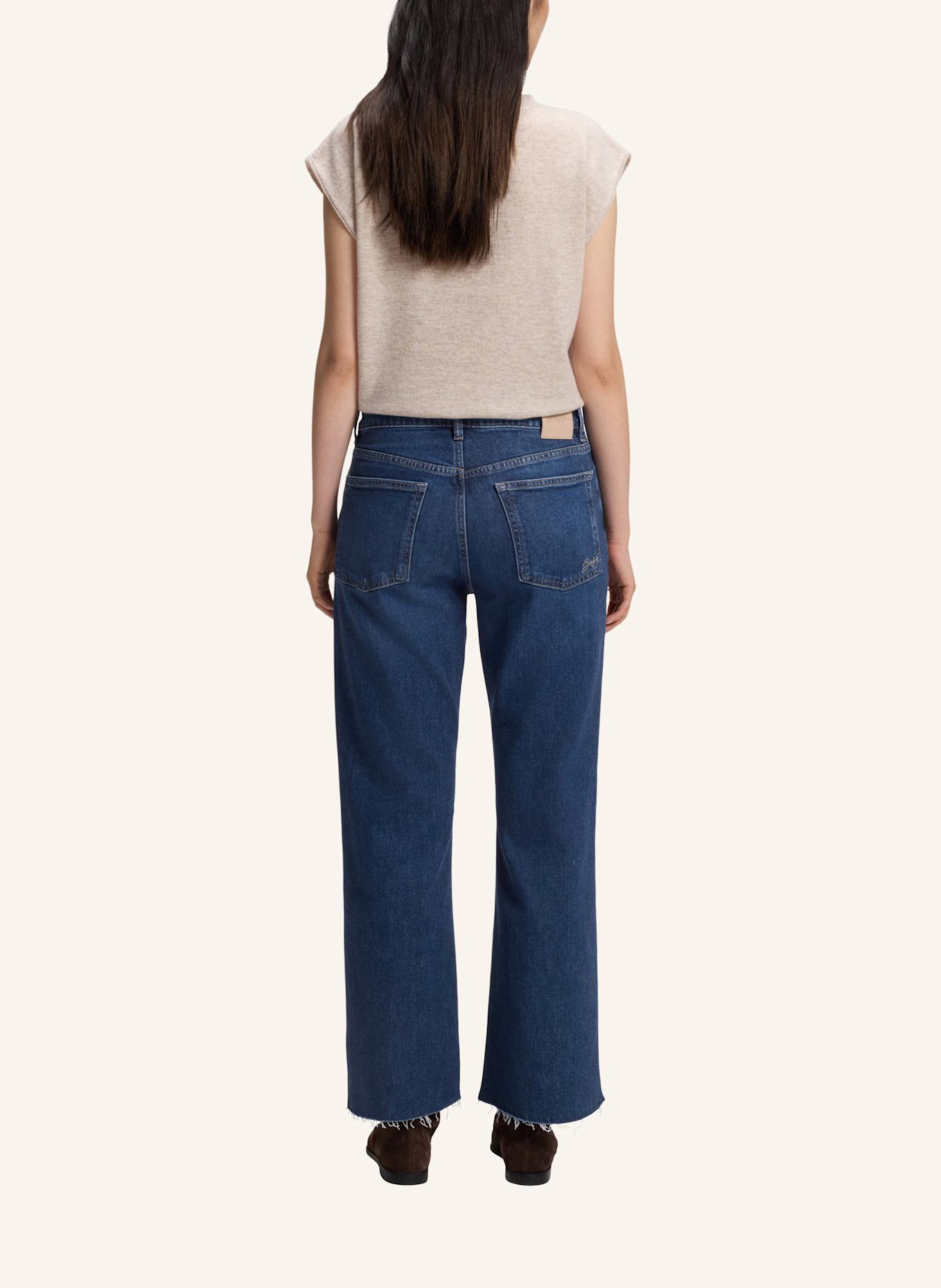 BOSS Wide Leg Jeans ANGELA: DUNKELBLAU