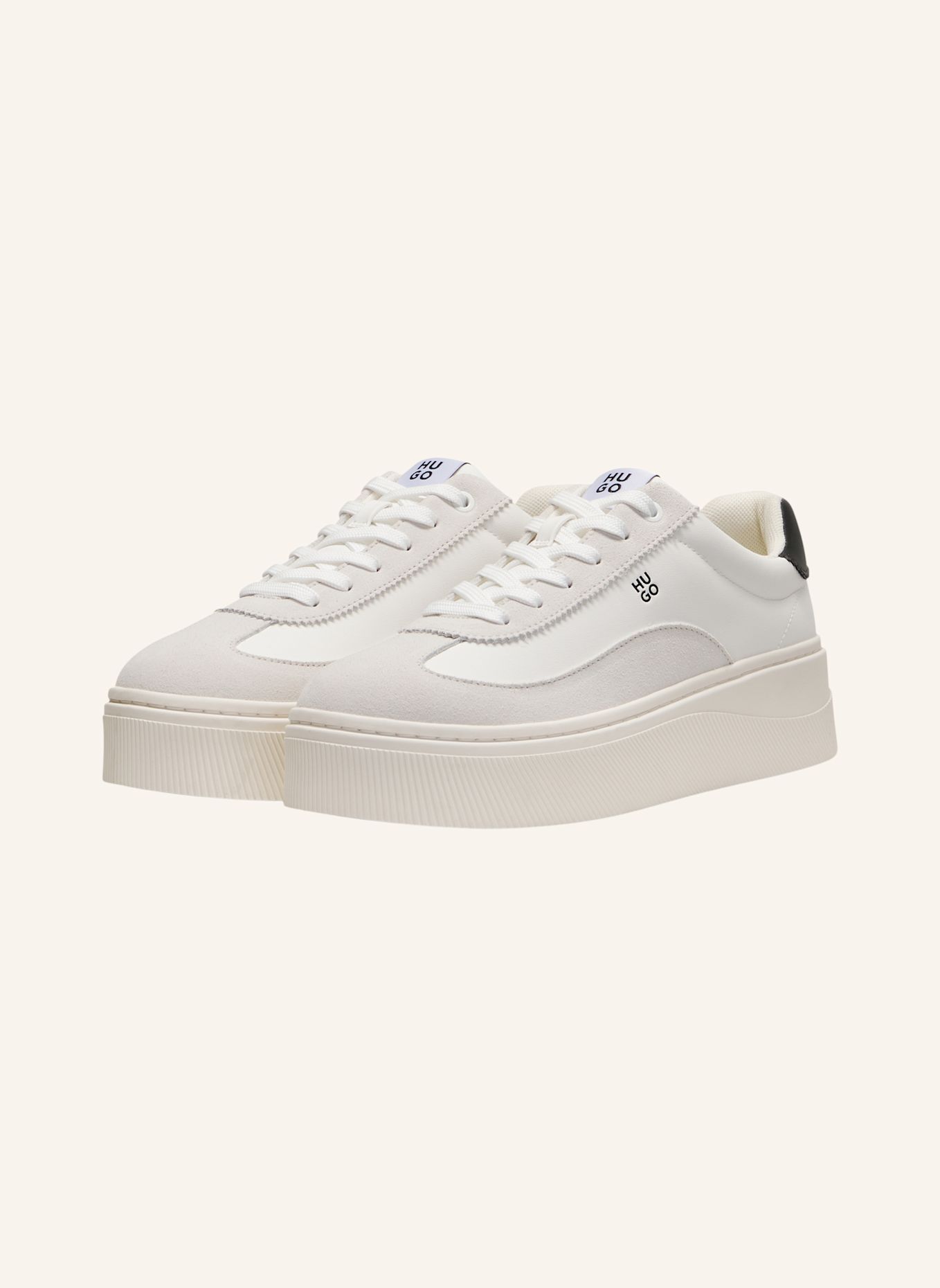 HUGO Sneaker LYZZPLT_TENN_SDPU: WEISS
