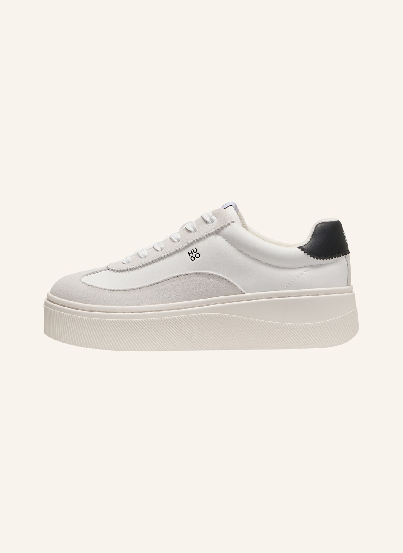 HUGO Sneaker LYZZPLT_TENN_SDPU: WEISS