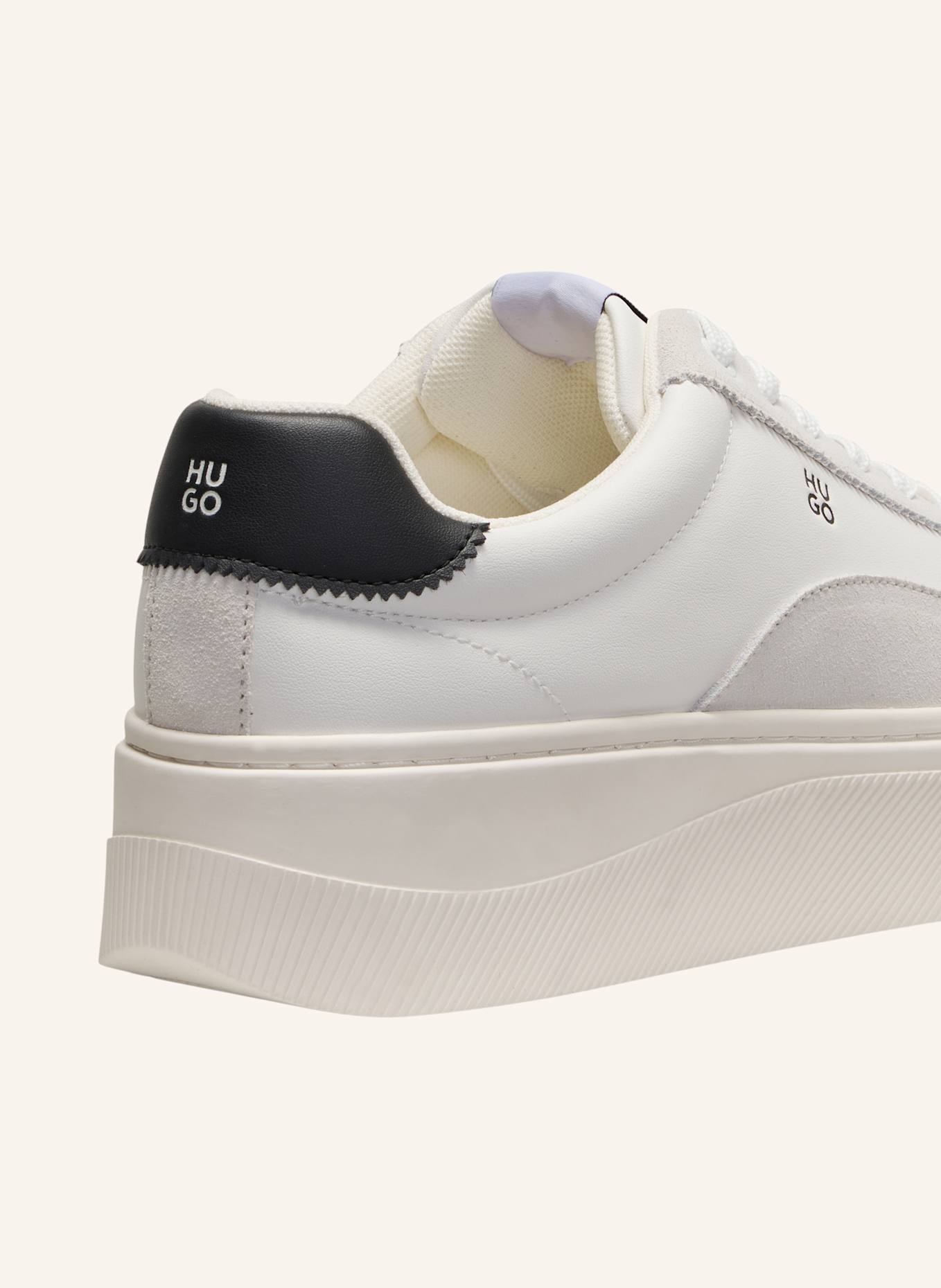 HUGO Sneaker LYZZPLT_TENN_SDPU: WEISS