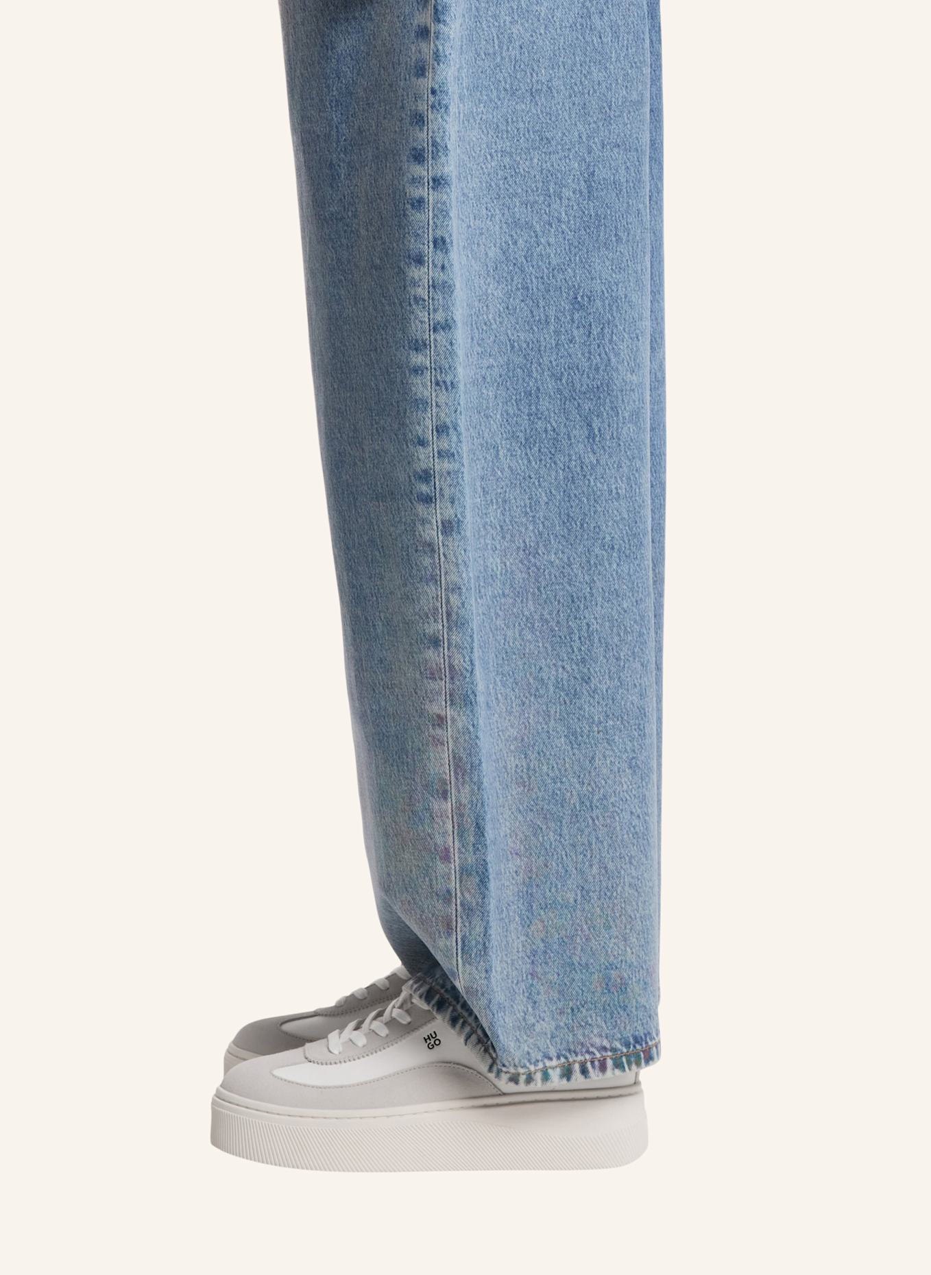 HUGO Sneaker LYZZPLT_TENN_SDPU: WEISS
