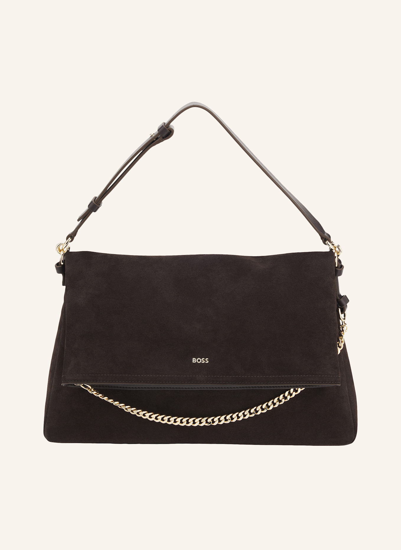 BOSS Umh�Ngetasche YELENA SHOULDERBAG: DUNKELBRAUN