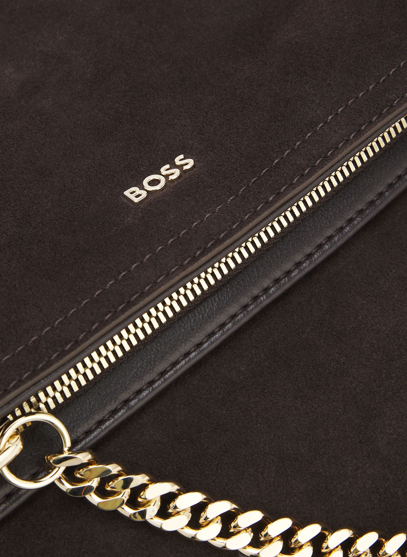 BOSS Umh�Ngetasche YELENA SHOULDERBAG: DUNKELBRAUN