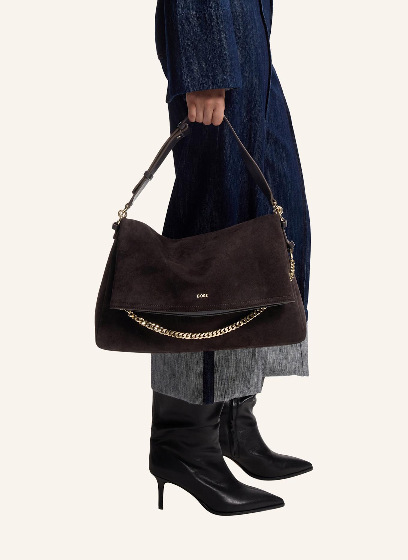 BOSS Umh�Ngetasche YELENA SHOULDERBAG: DUNKELBRAUN