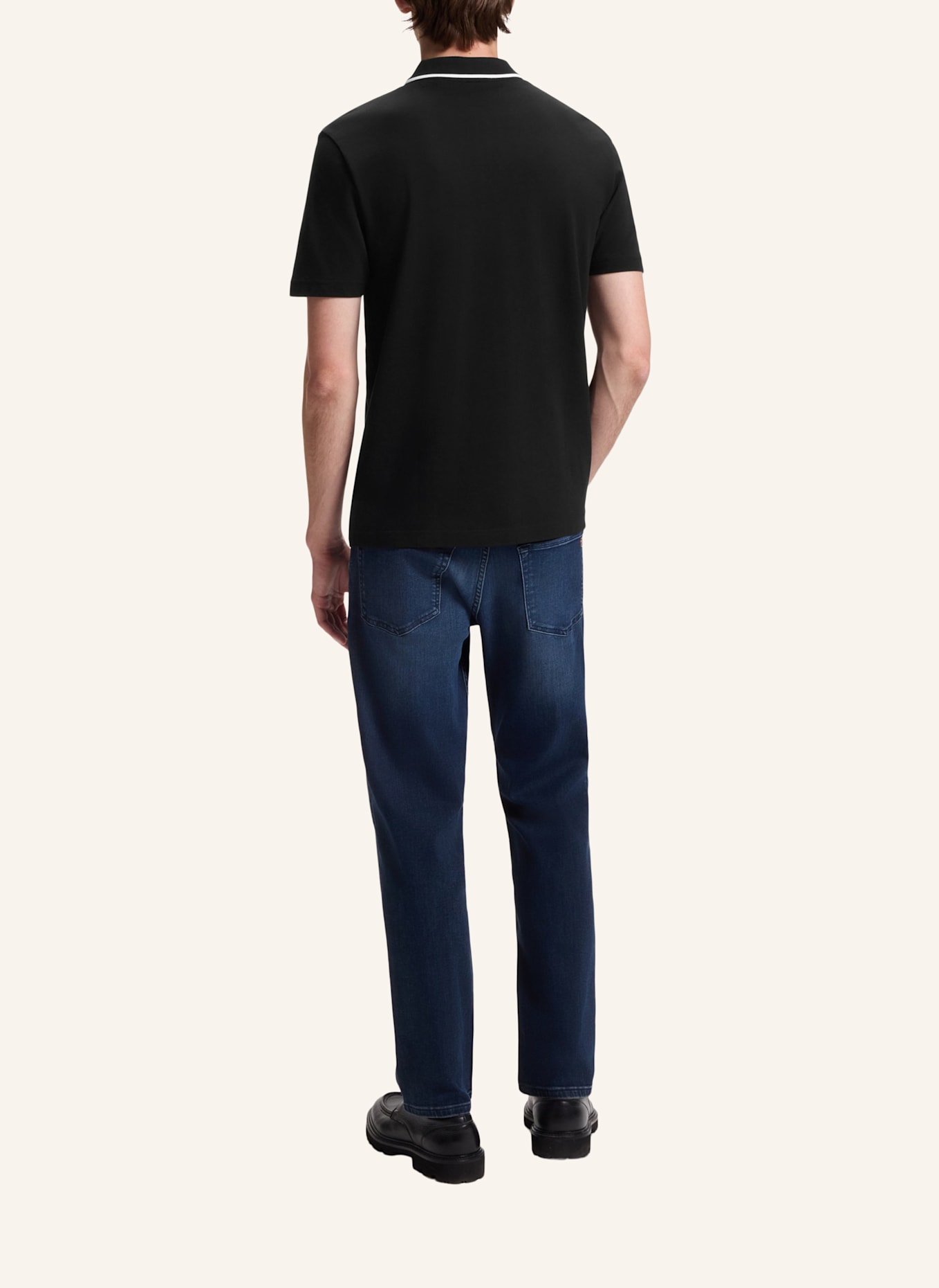 BOSS Polo PASSERFORD Regular Fit: SCHWARZ
