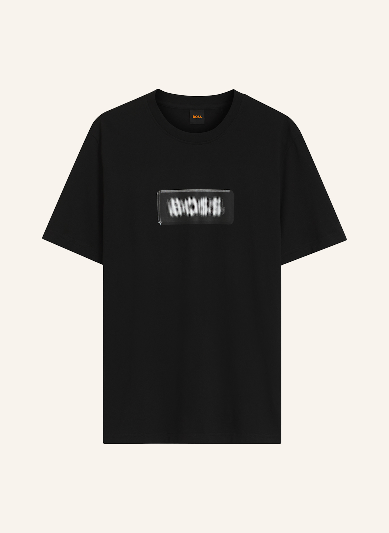 BOSS T-Shirt TE_EFFECT Regular Fit: SCHWARZ