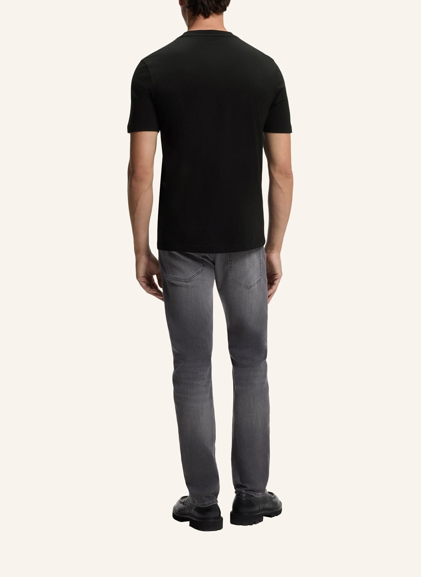 BOSS T-Shirt TE_EFFECT Regular Fit: SCHWARZ