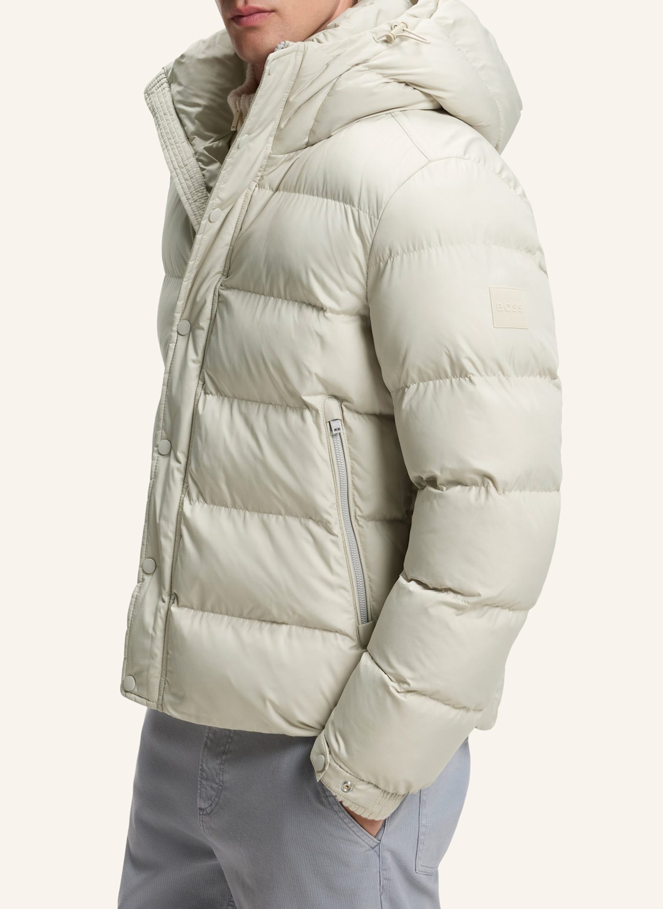 BOSS Daunenjacke OMARIS1 Regular Fit: BEIGE
