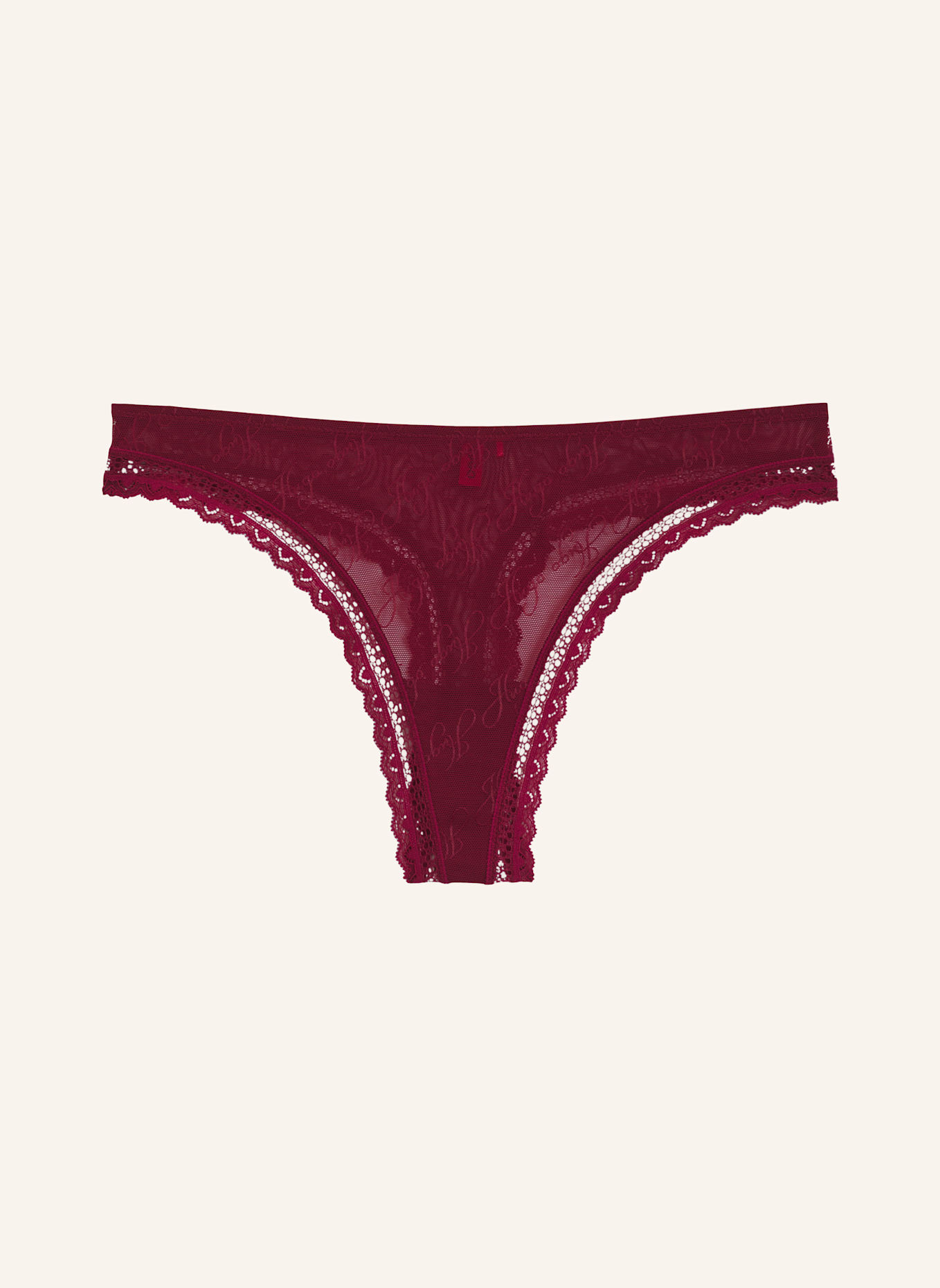 HUGO Slip LACY THONG: ROT