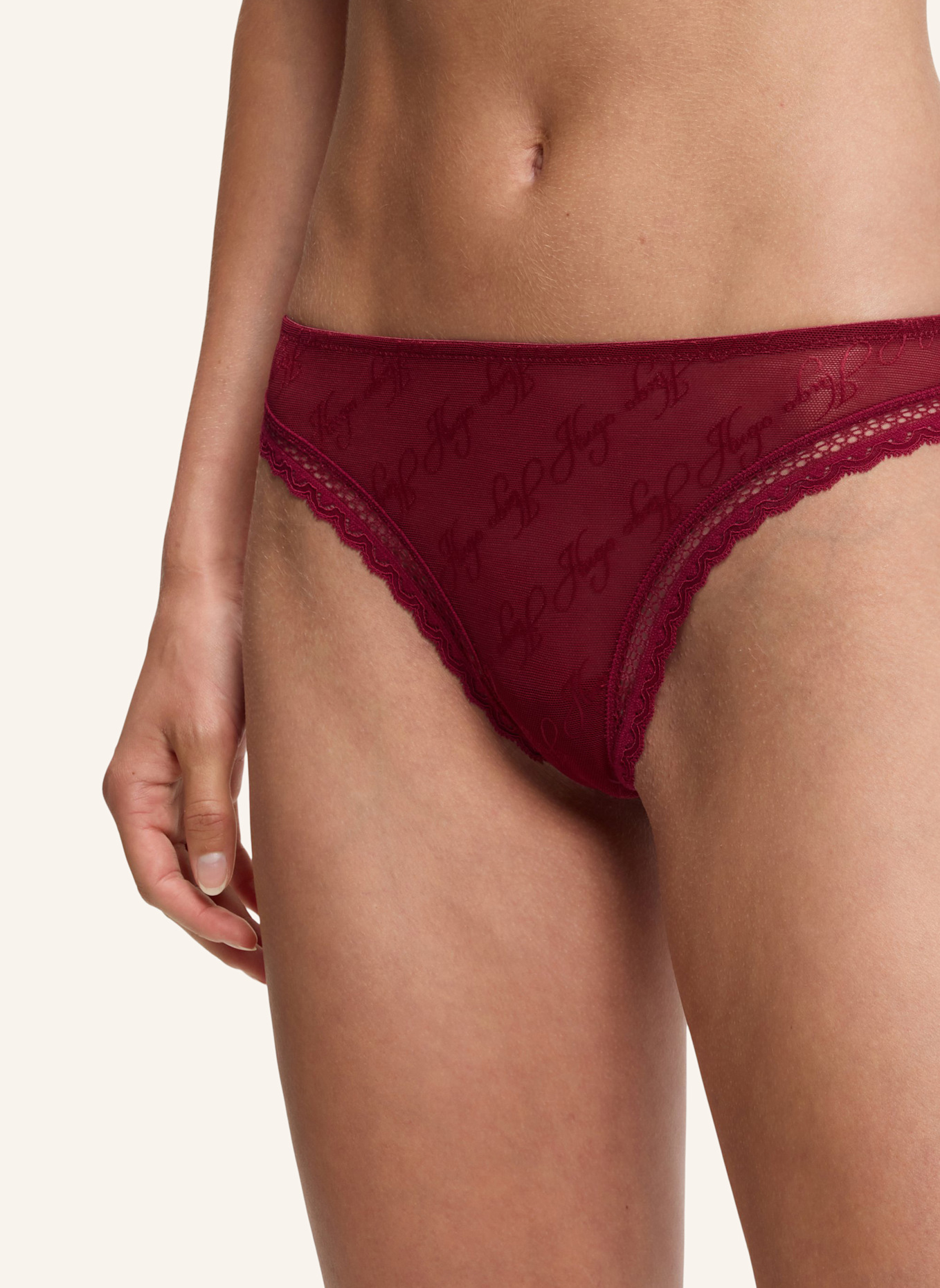 HUGO Slip LACY THONG: ROT