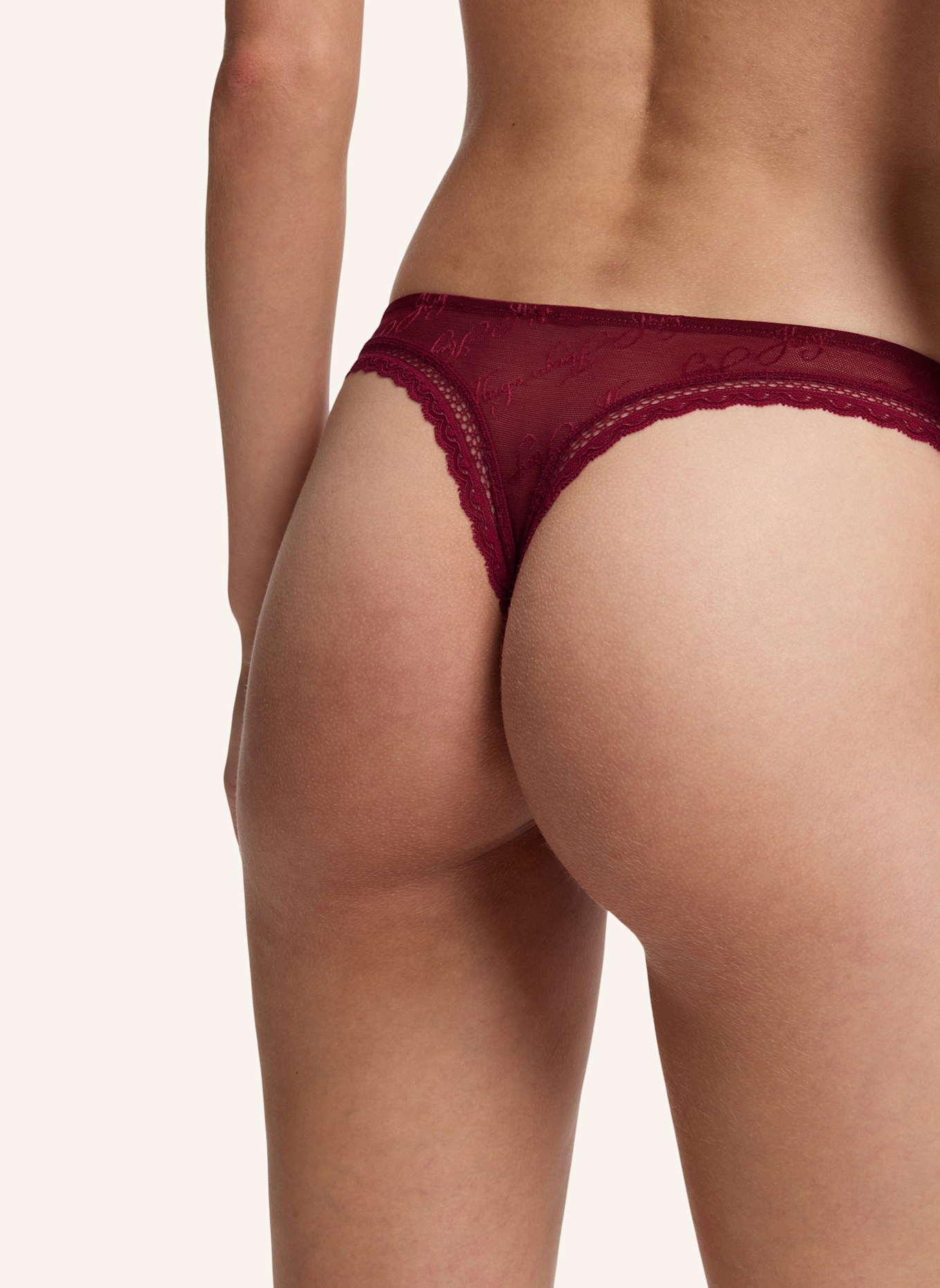 HUGO Slip LACY THONG: ROT