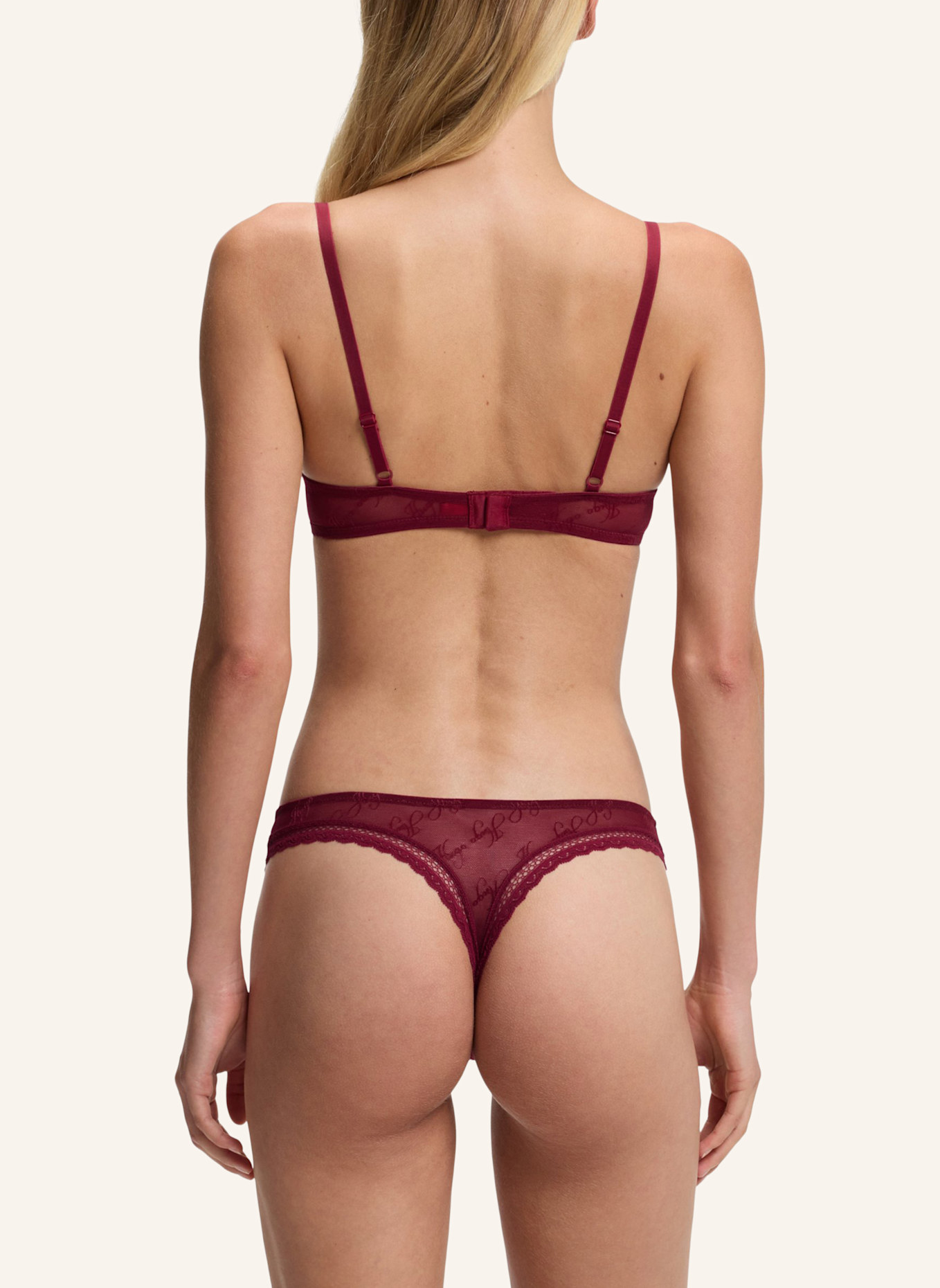 HUGO Slip LACY THONG: ROT
