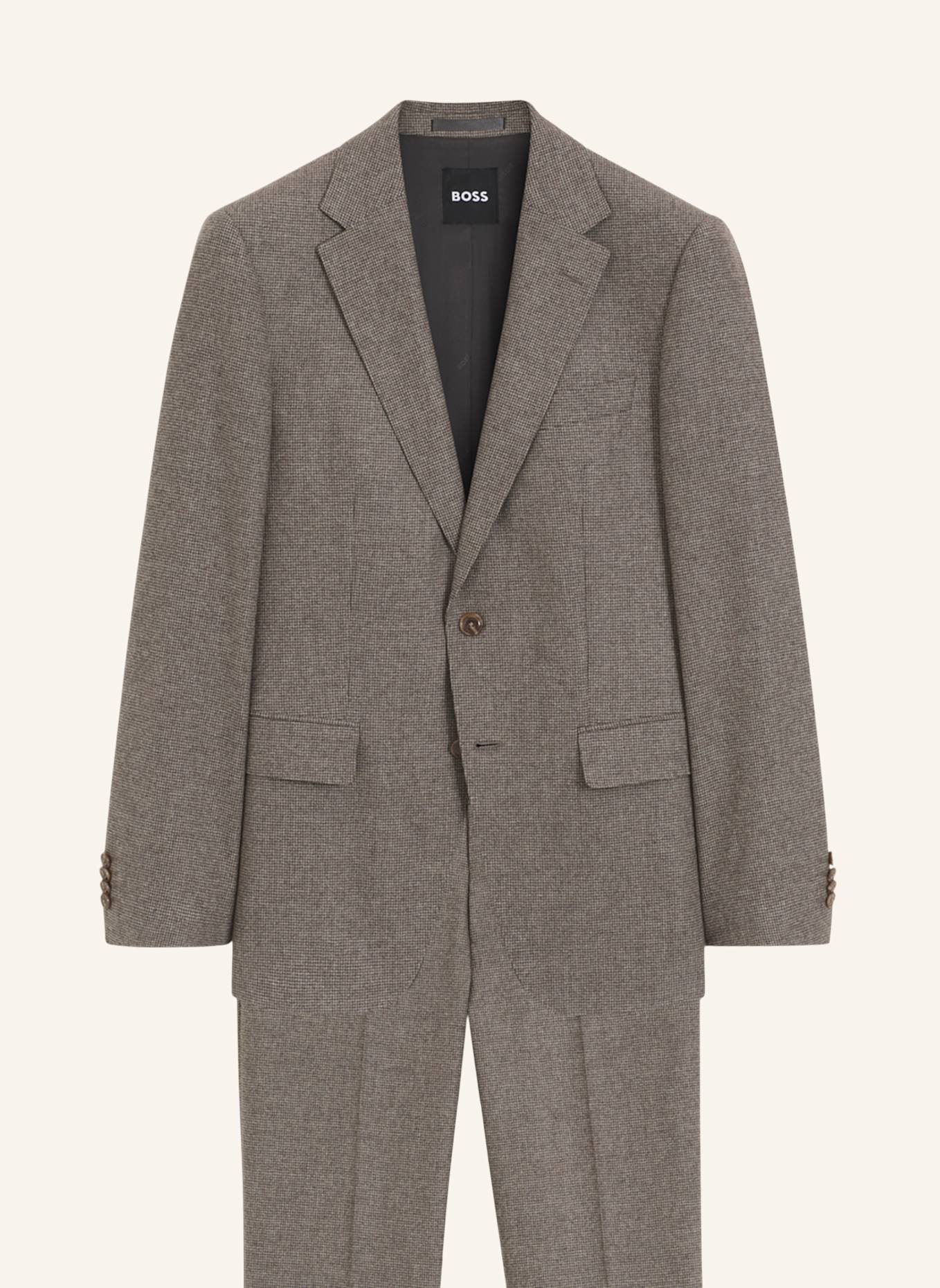 BOSS Anzug H-HUGE-2PCS-263 Slim Fit: DUNKELBRAUN