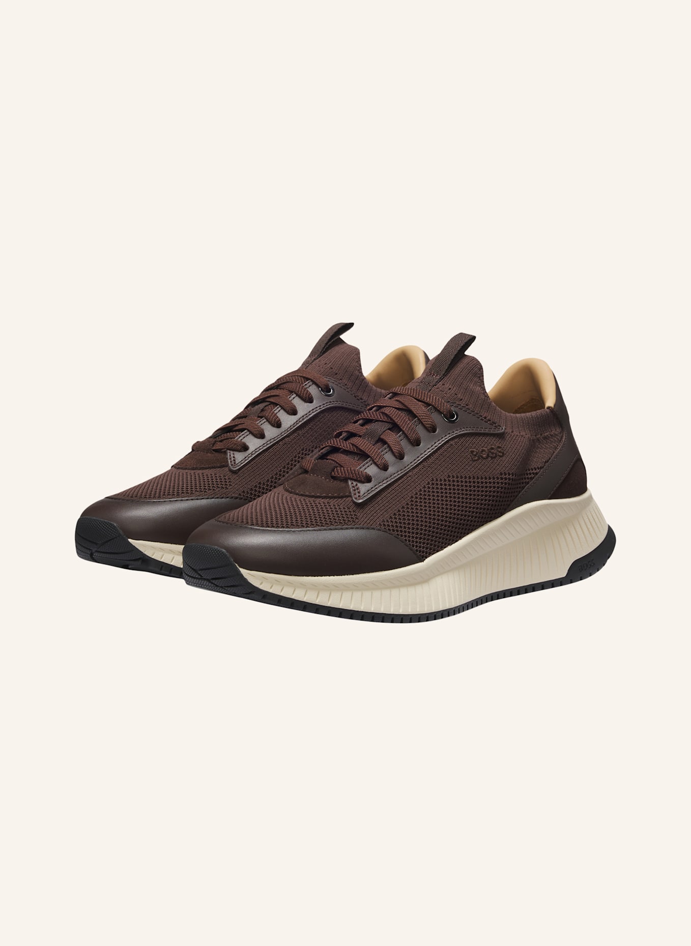 BOSS Casual Slipper TTNM EVO_SLON_KNBULT: DUNKELBRAUN