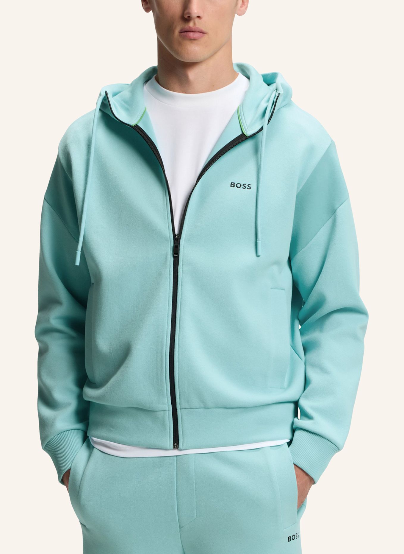 BOSS Sweatshirt SW_UNION SAGGY Regular Fit: BLAU