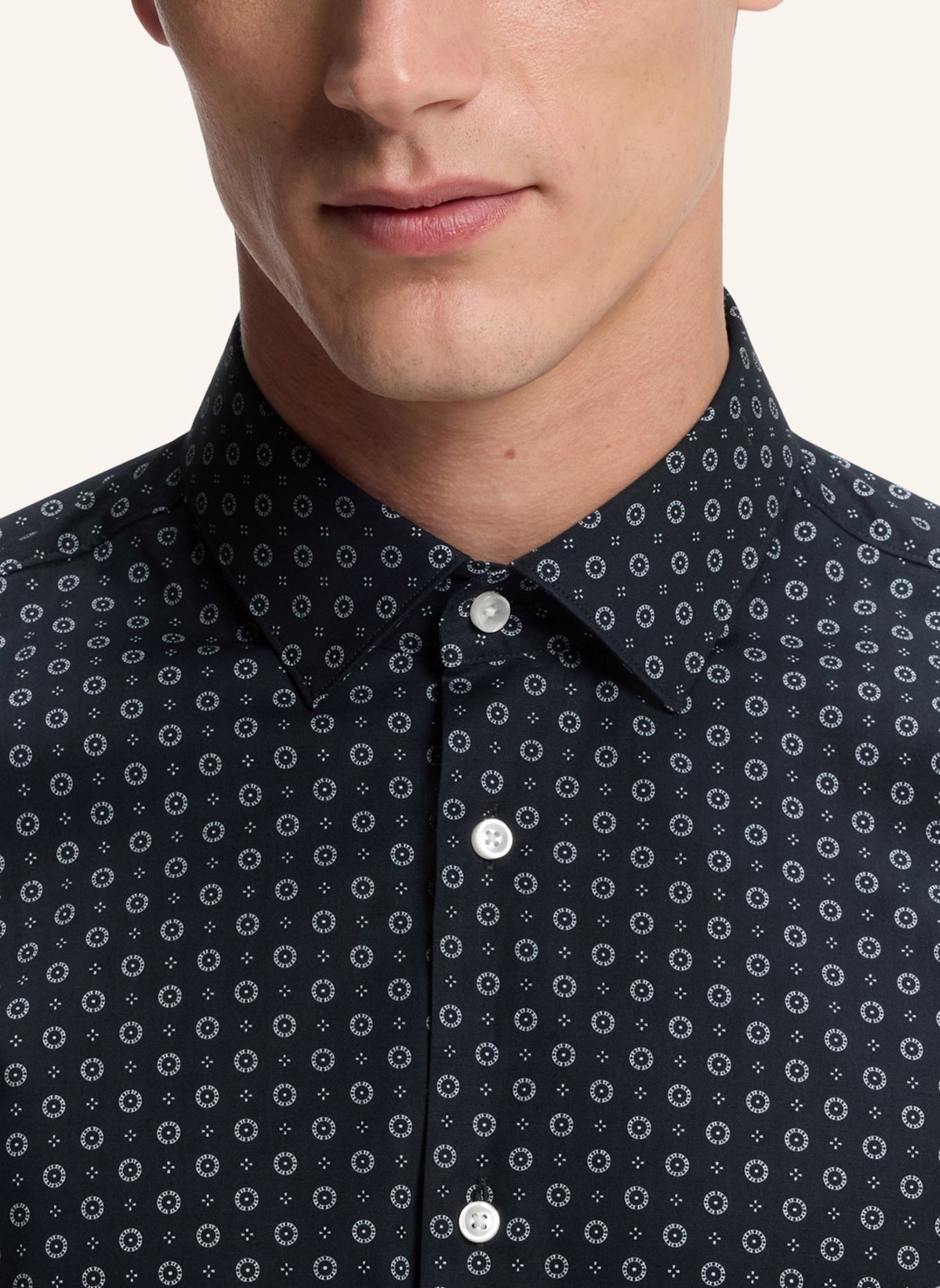 BOSS Hemd H-HANK-S-K-C1-263 Slim Fit: DUNKELBLAU