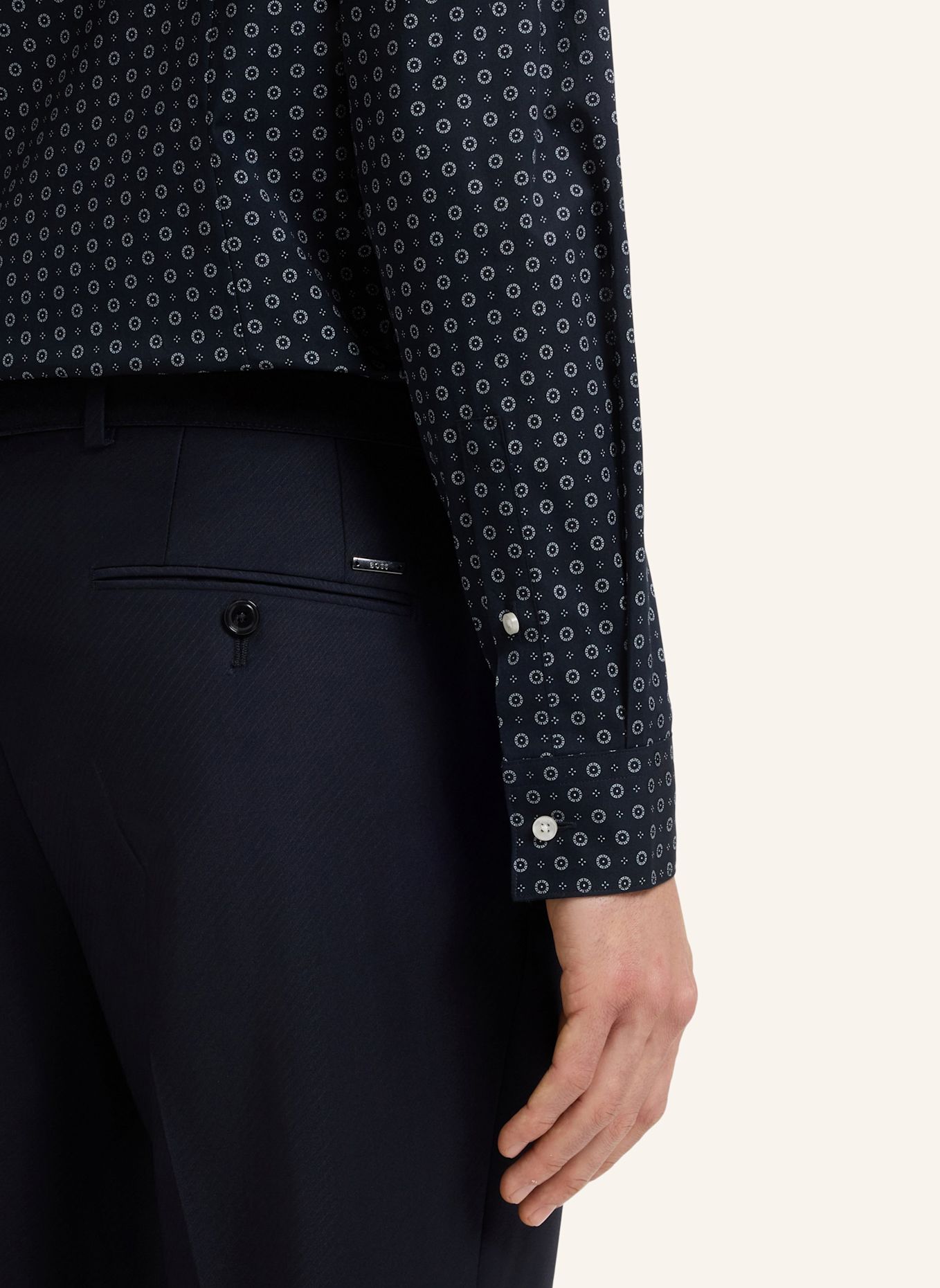 BOSS Hemd H-HANK-S-K-C1-263 Slim Fit: DUNKELBLAU