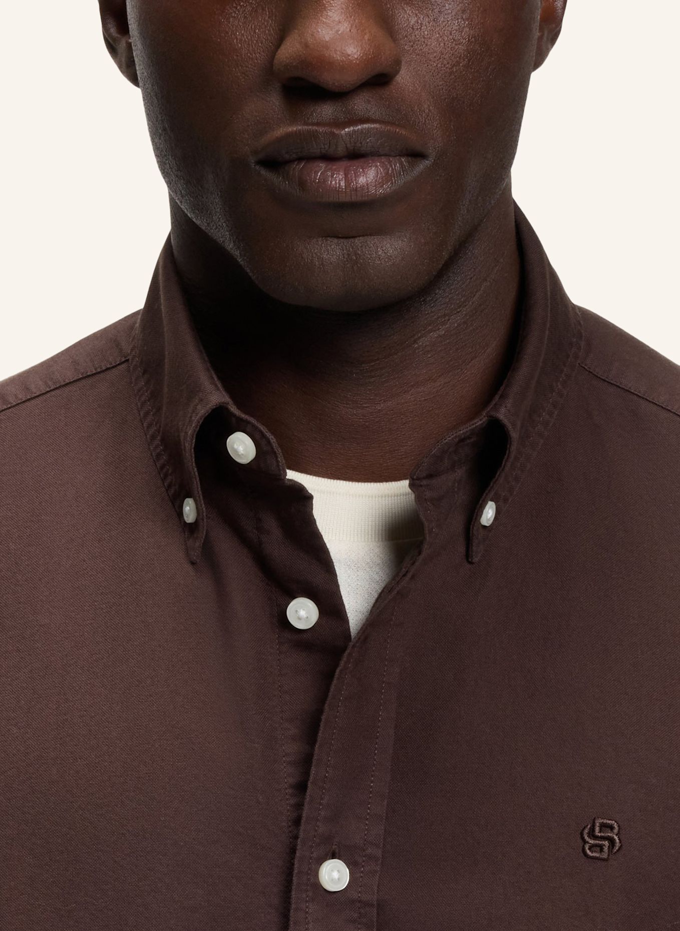 BOSS Hemd H-LIAM-BD-E-C1-263 Regular Fit: DUNKELBRAUN