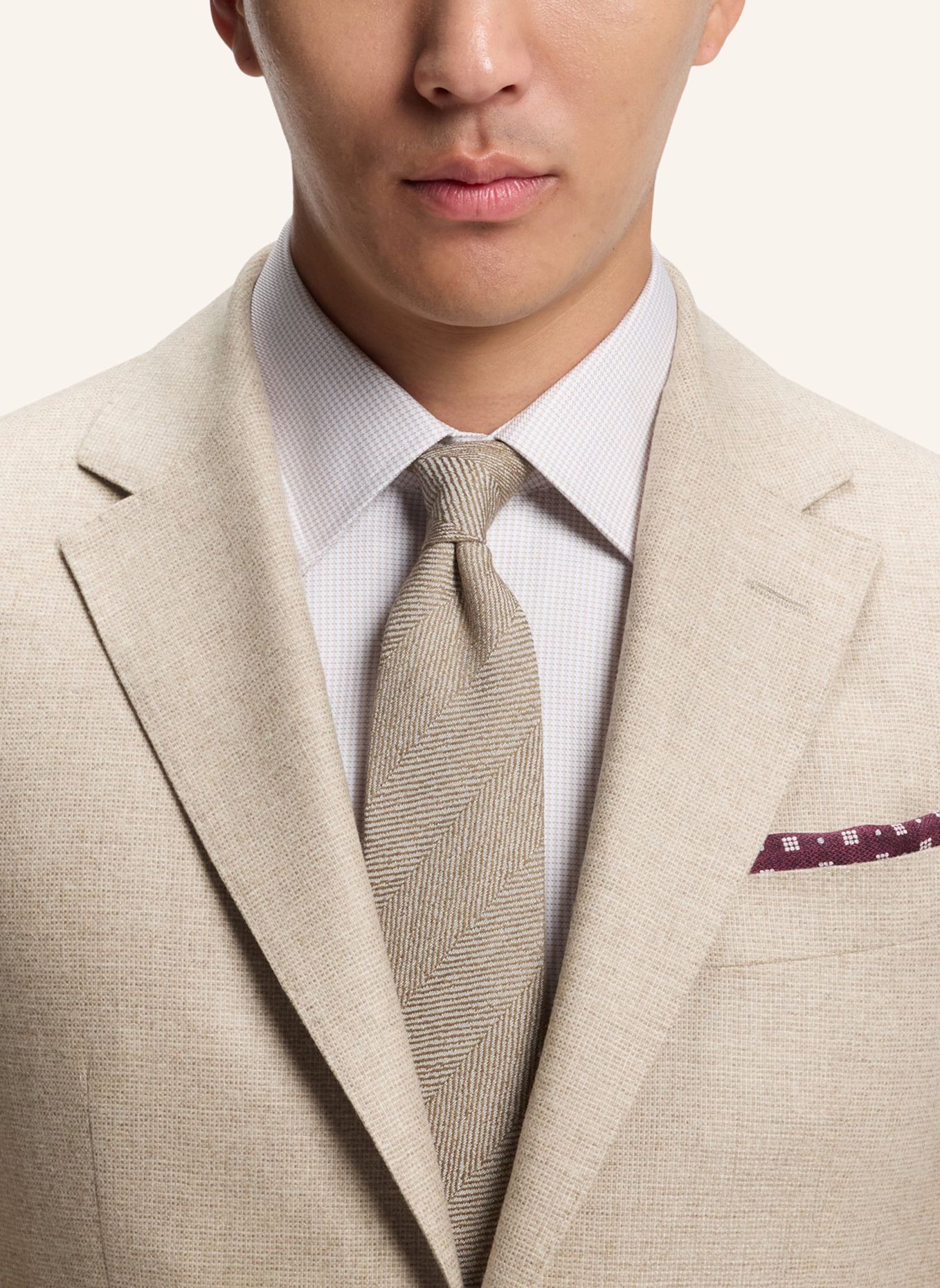 BOSS Anzug L-HESTON2PCSSOFT-264 Slim Fit: BEIGE