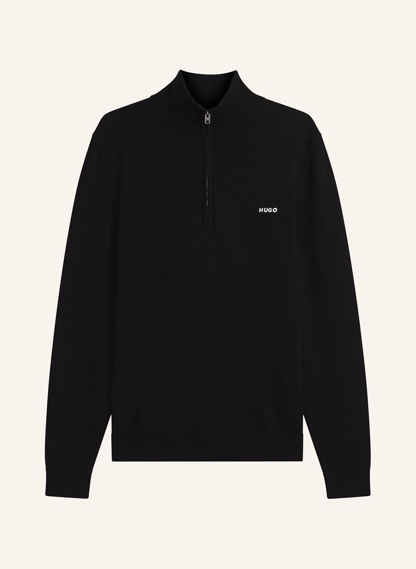 HUGO Strickjacke SAN QUINTUS-C2 Regular Fit: SCHWARZ