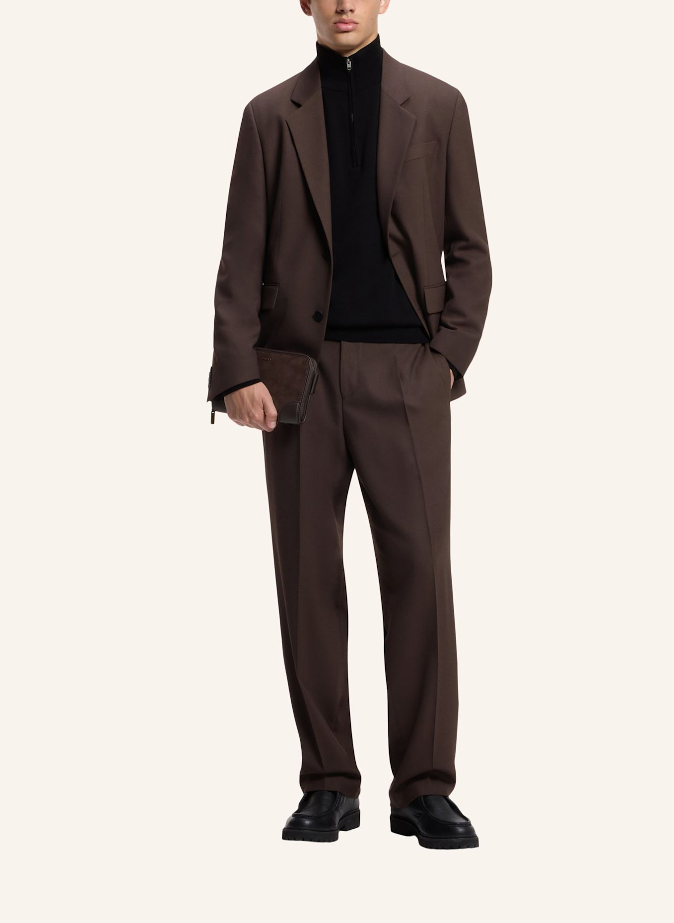 HUGO Strickjacke SAN QUINTUS-C2 Regular Fit: SCHWARZ