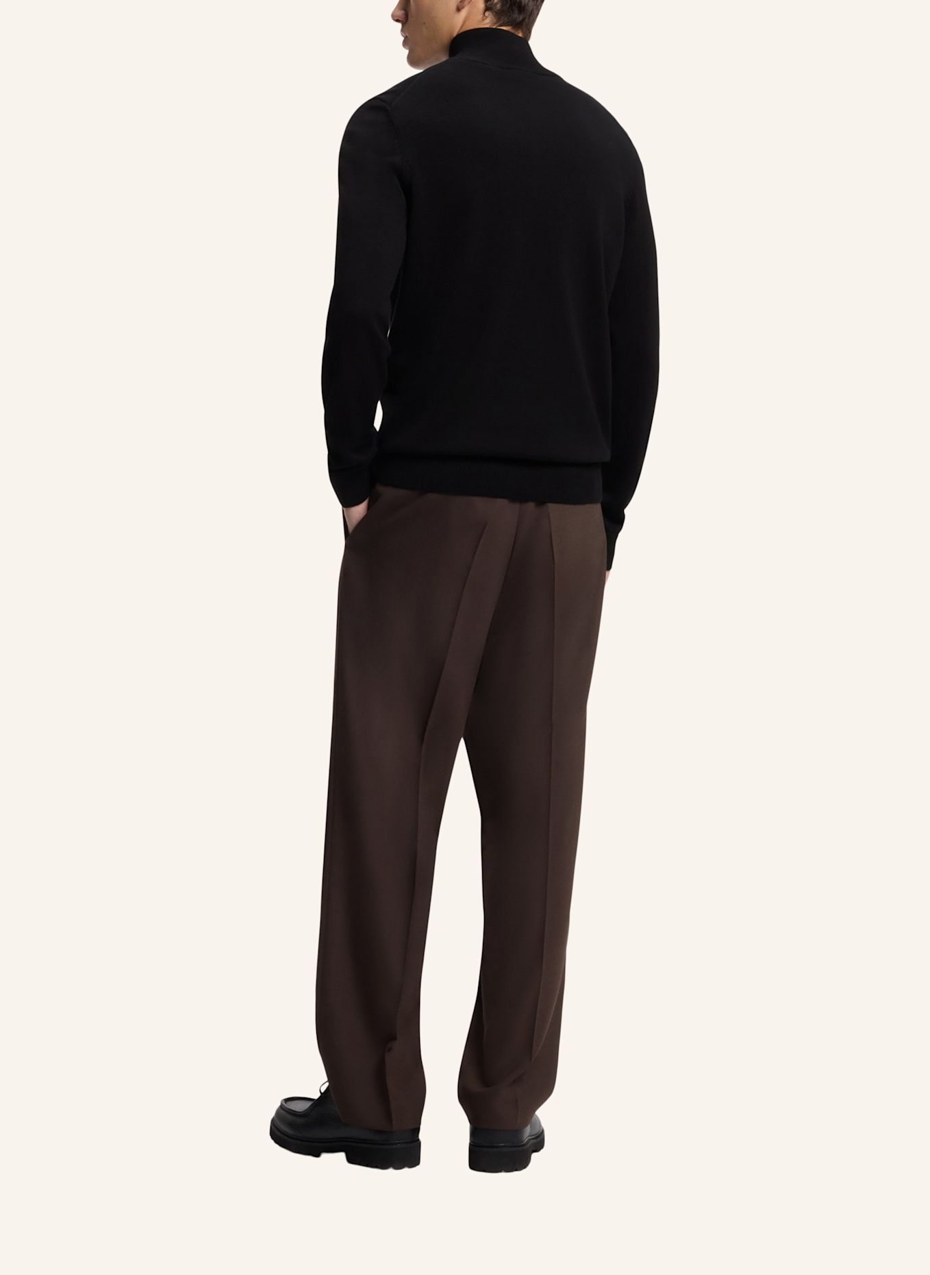HUGO Strickjacke SAN QUINTUS-C2 Regular Fit: SCHWARZ