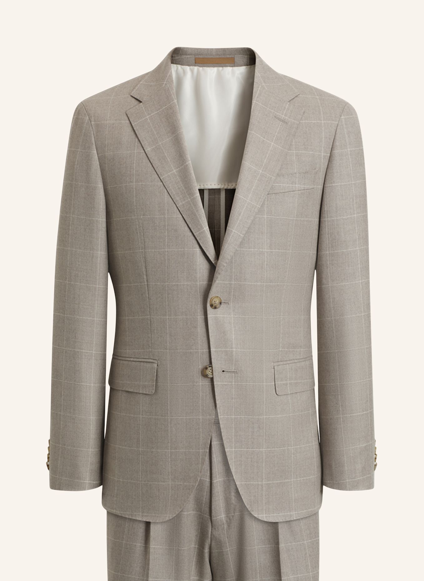 BOSS Anzug L-HESTON-2PCS-264 Slim Fit: BEIGE