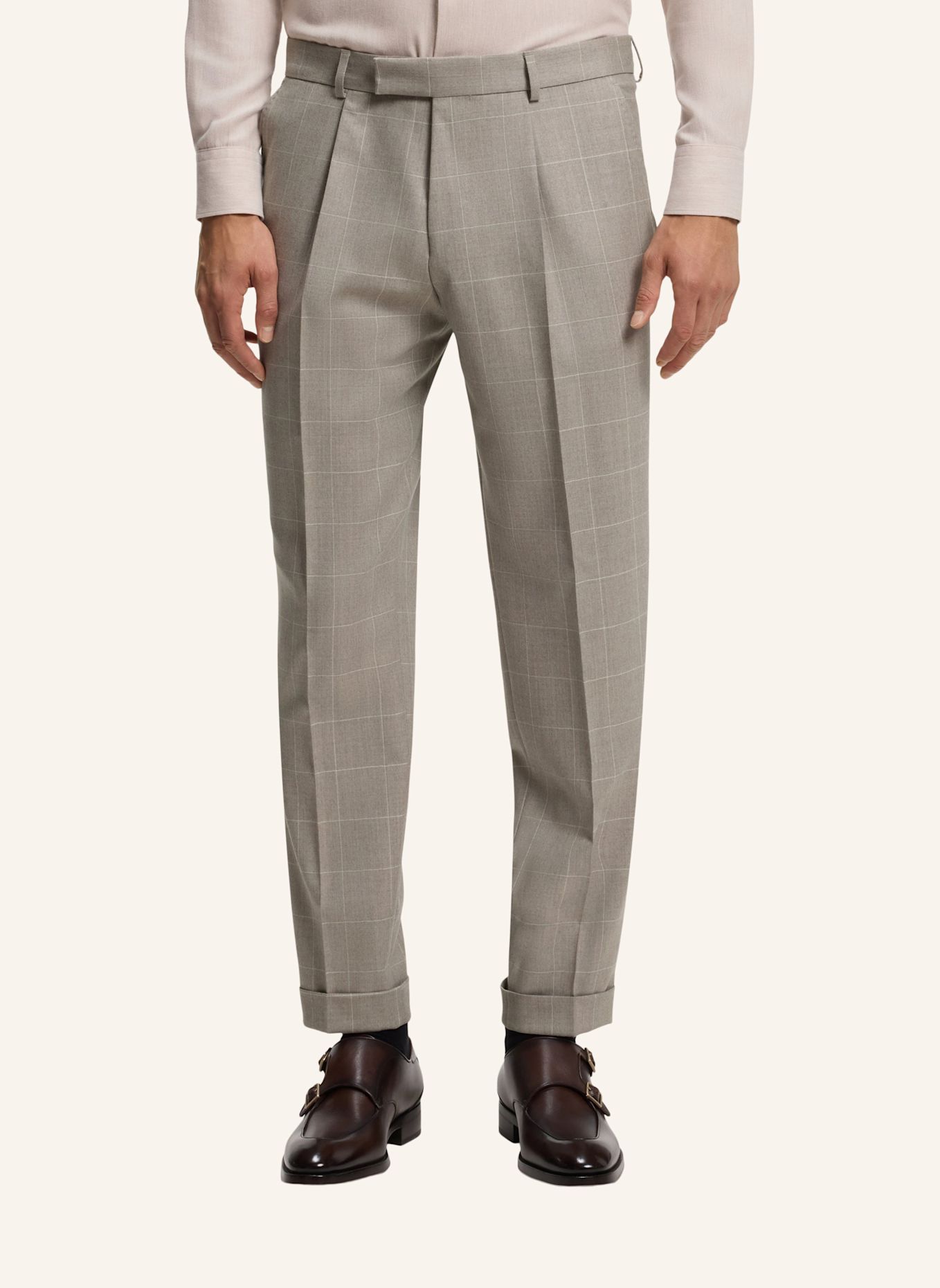 BOSS Anzug L-HESTON-2PCS-264 Slim Fit: BEIGE