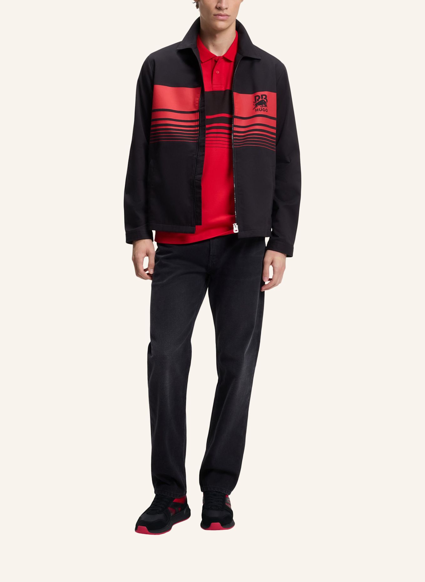 HUGO Sneaker GO3_NYMF_RB: SCHWARZ