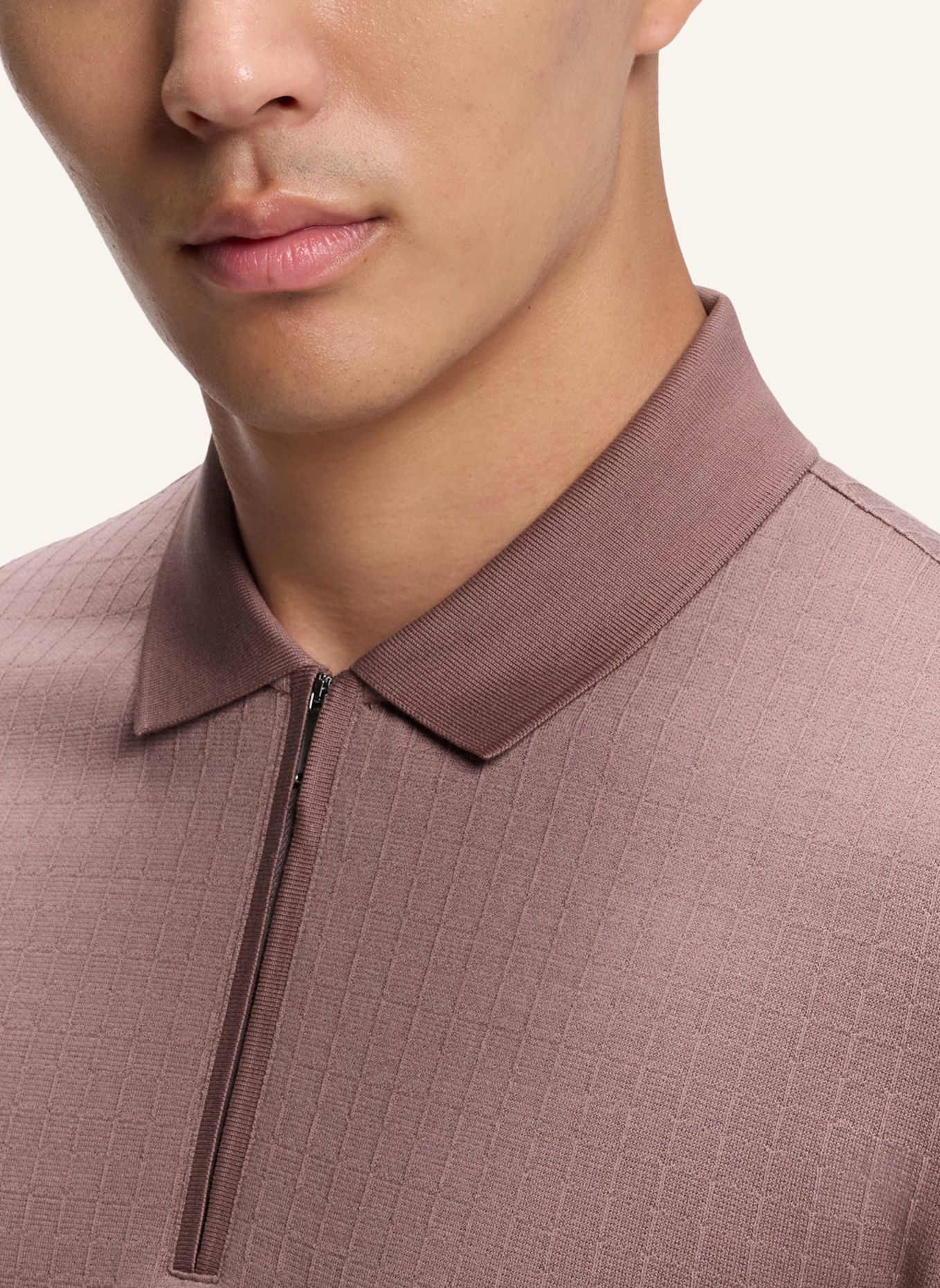 BOSS Polo L-PAYROT 147 Regular Fit: HELLBRAUN