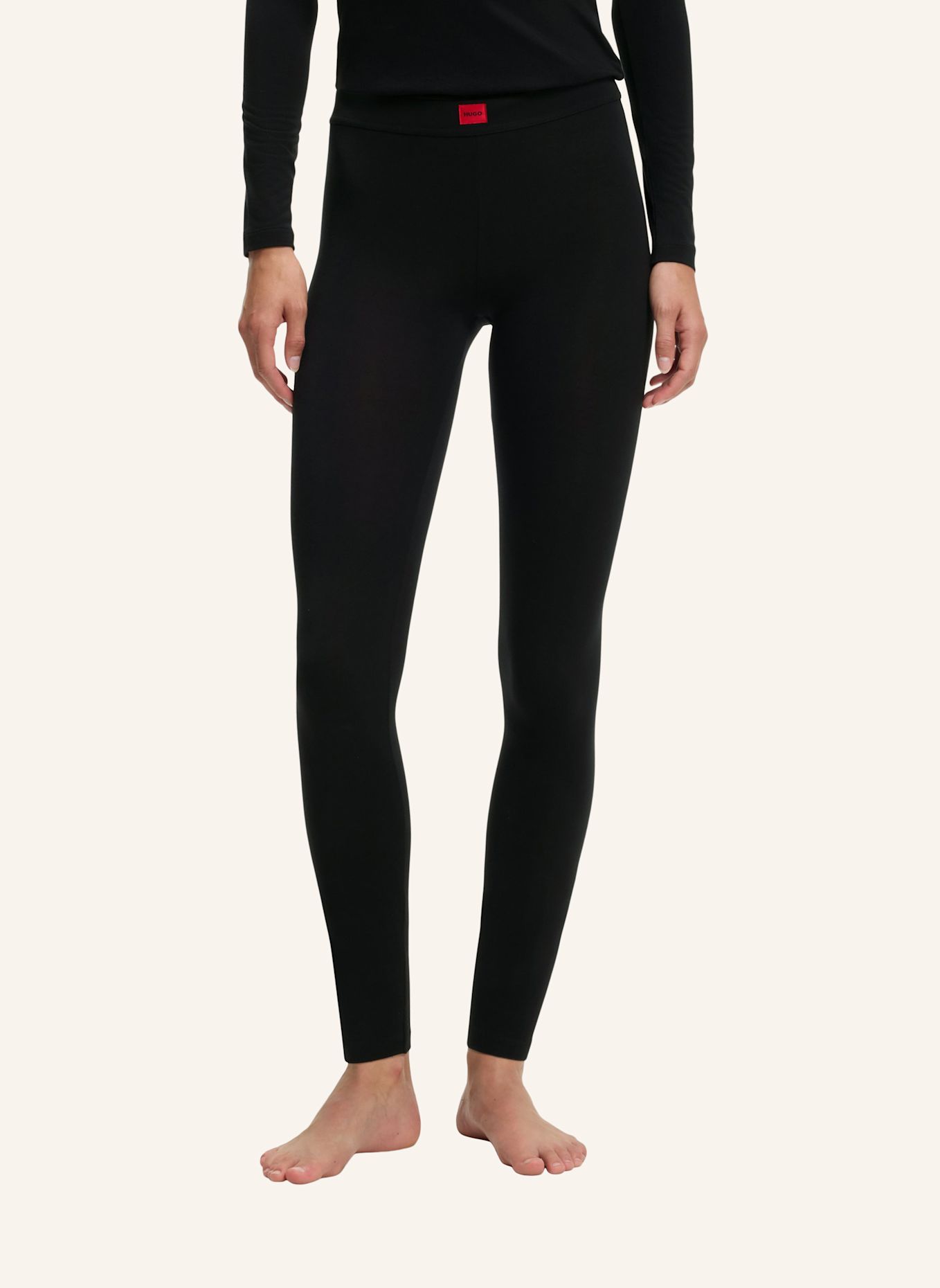 HUGO Unterw�Sche Legging THERMAL LEGGINGS Slim Fit: SCHWARZ