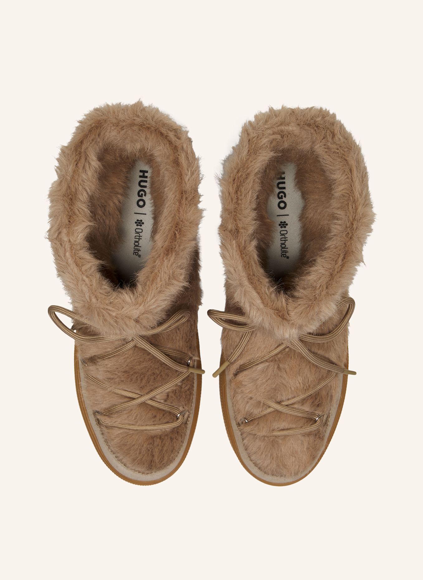 HUGO Boots LYZZPLT_BOOT_FUR: BRAUN