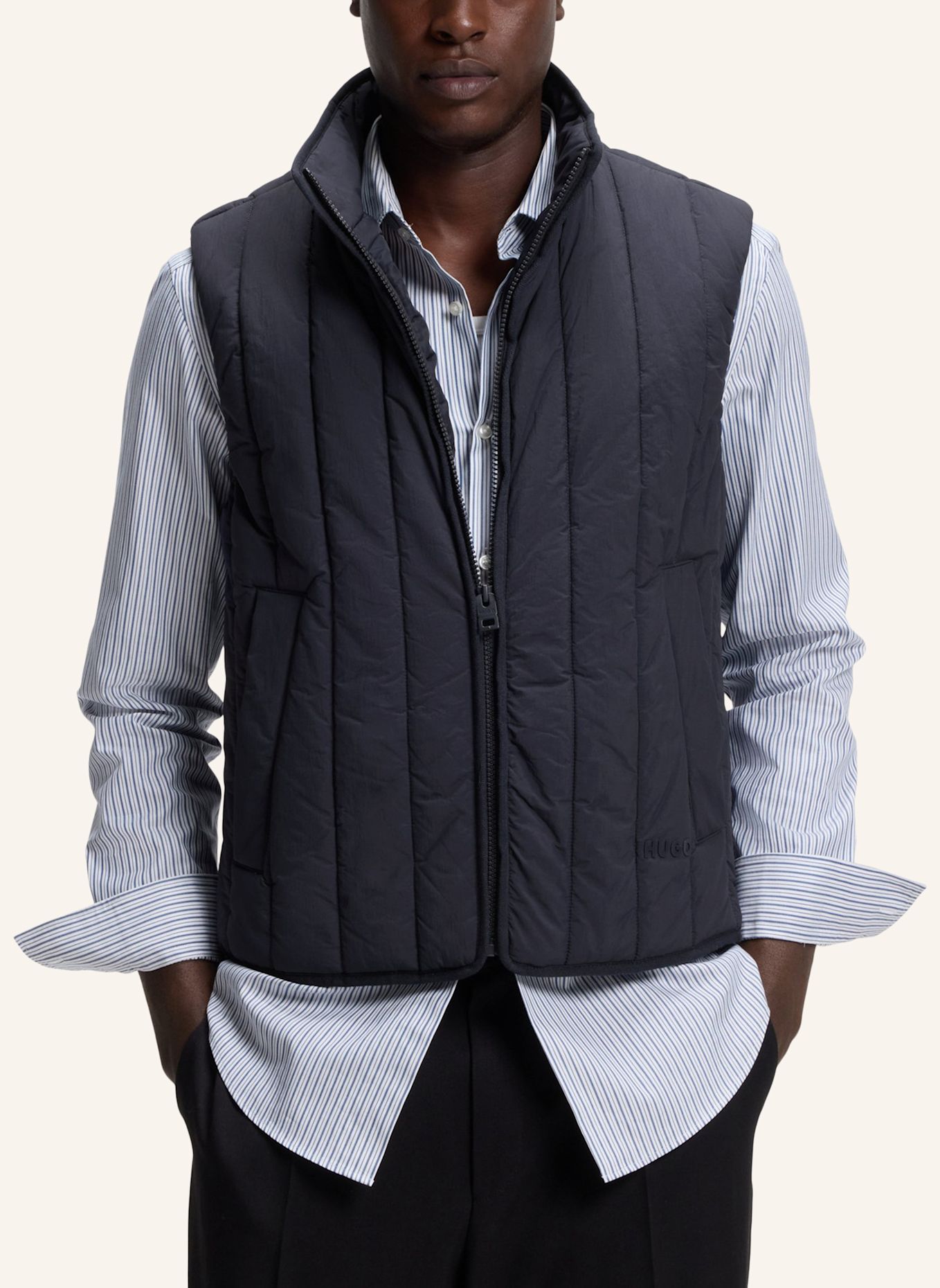 HUGO Jacke BRENO2611 Regular Fit: DUNKELBLAU