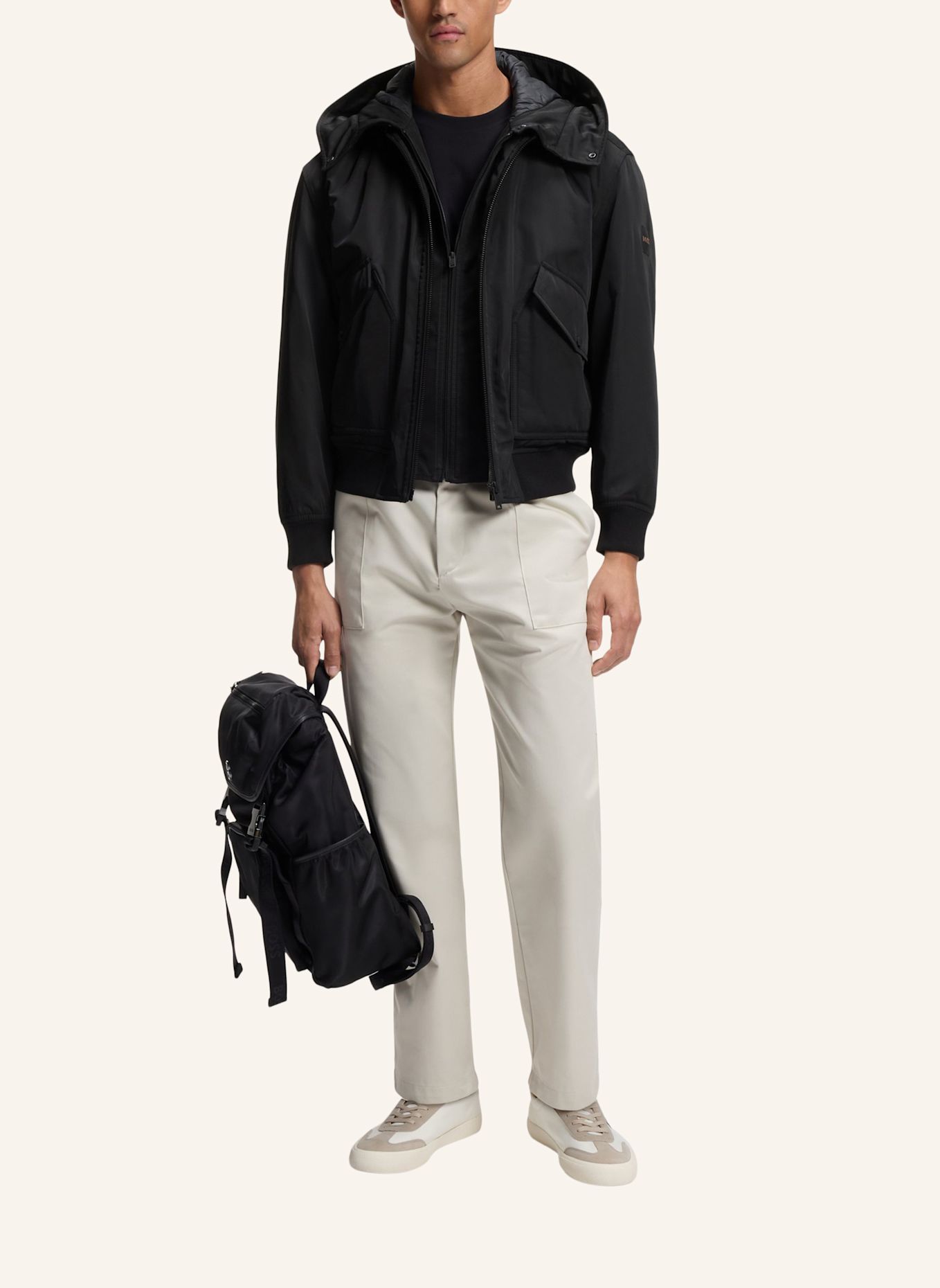 BOSS Jacke ONORVE Relaxed Fit: SCHWARZ