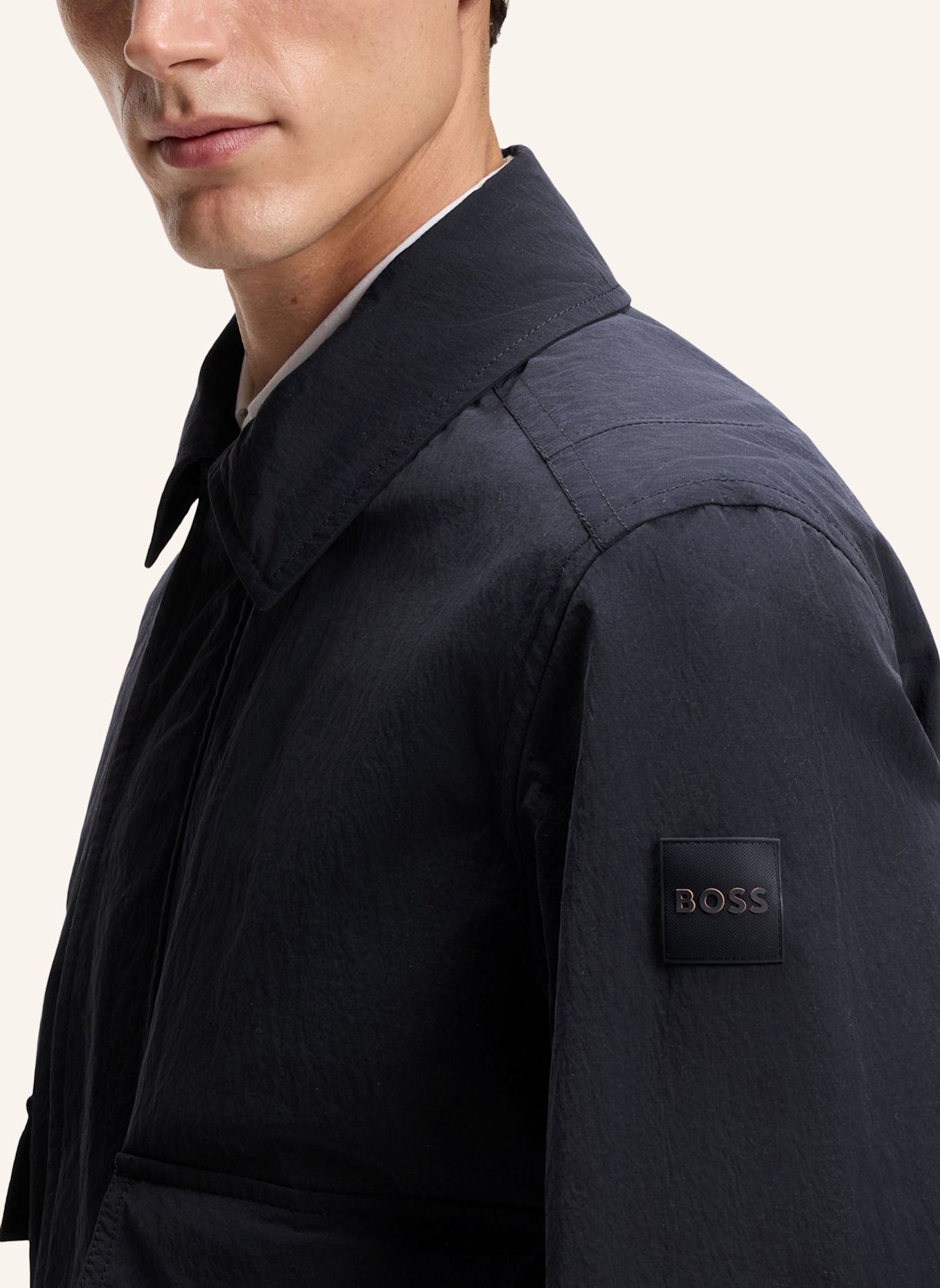 BOSS Jacke OCRUISE Relaxed Fit: DUNKELBLAU